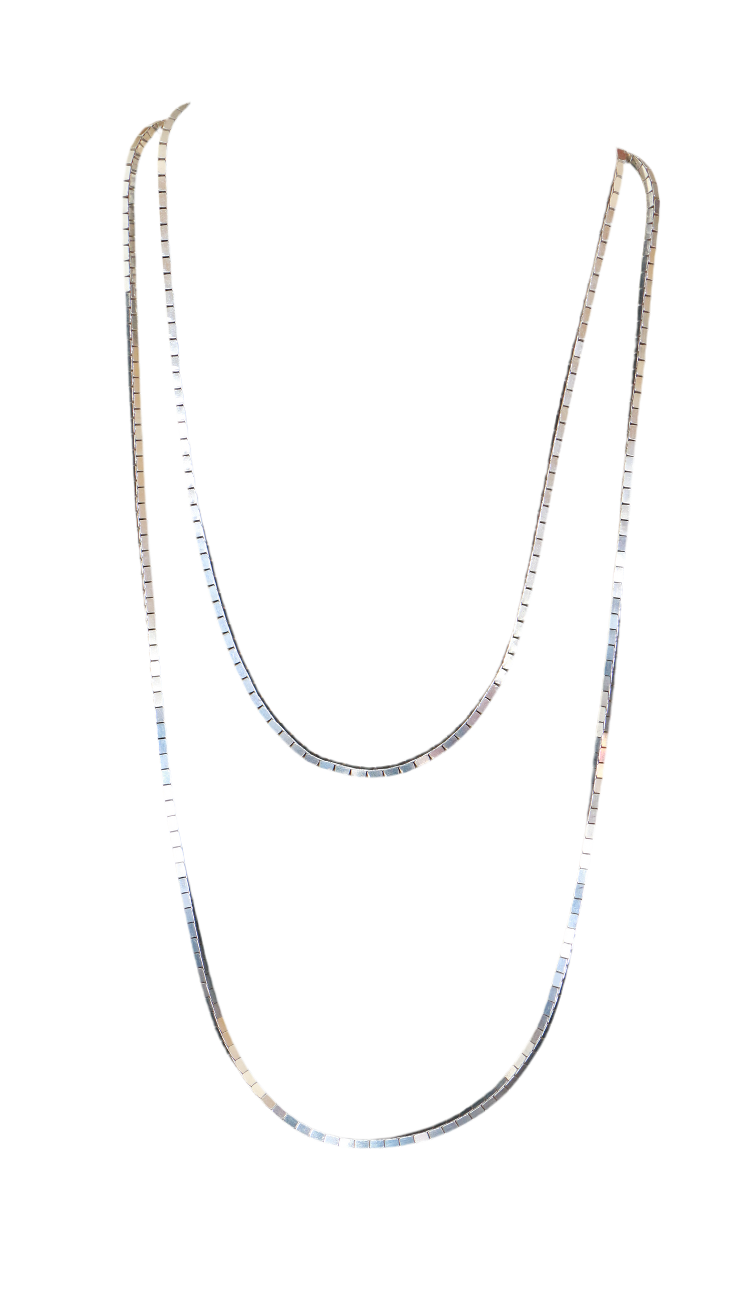 925 Italy Silver Box Chain Necklace