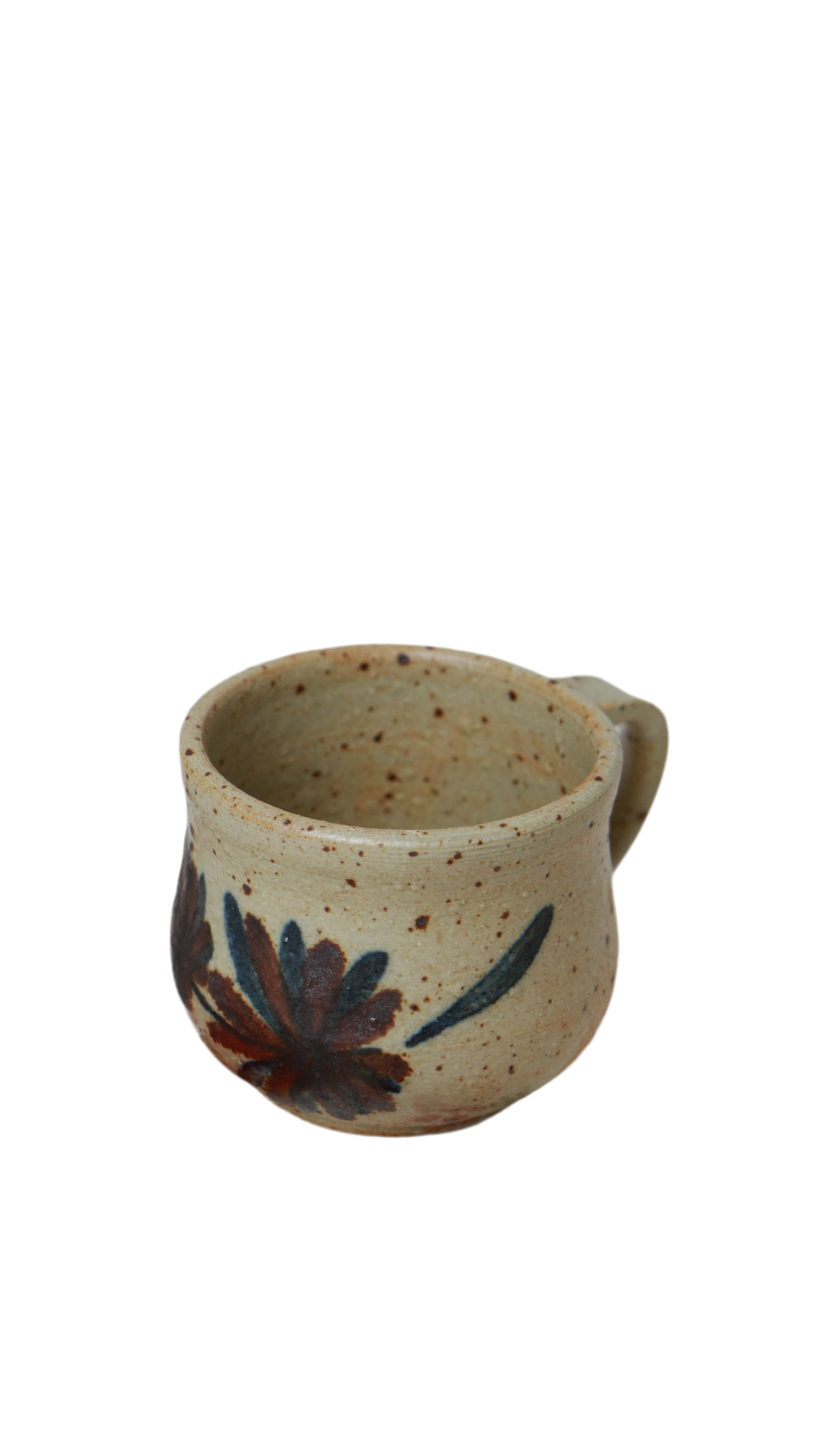 Vintage Hand-Painted Stoneware Mug
