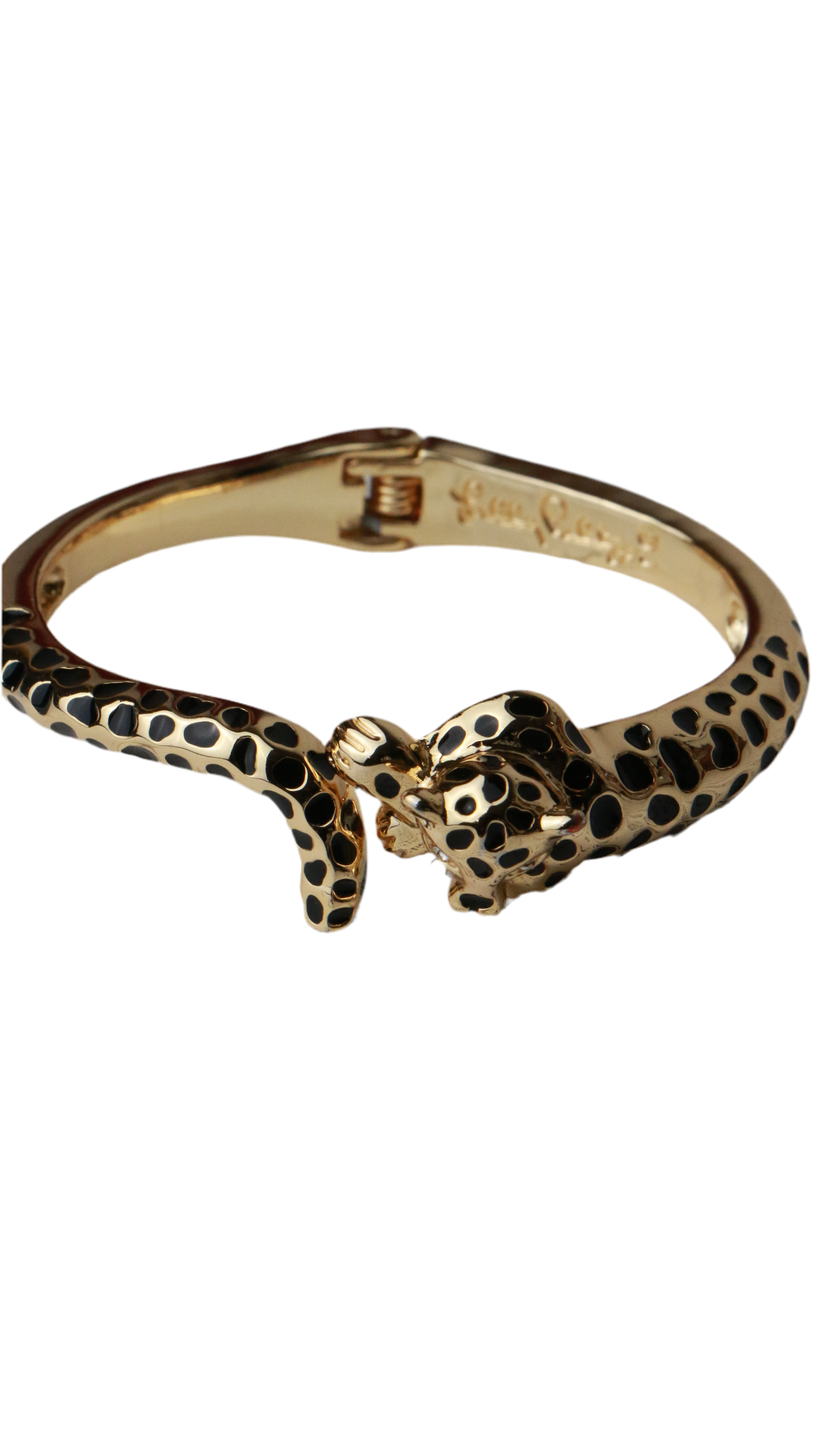 Lilly Pulitzer Cheetah Gold Designer Cuff Bracelet