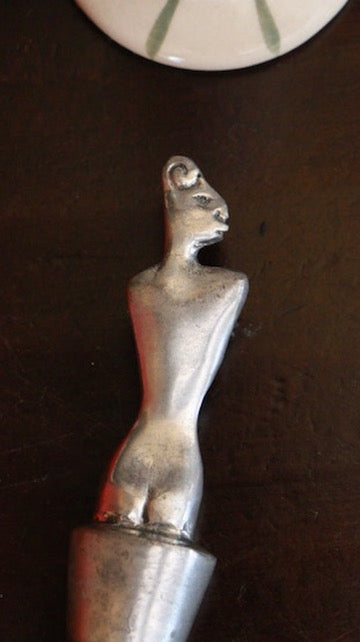RARE Carrol Boyes Nude Figural Wine Bottle Stopper