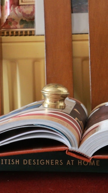 Pair of Vintage Solid Brass Paper Weights