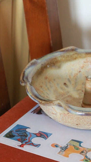 Nichols Pottery Stoneware Ring Holder Dish