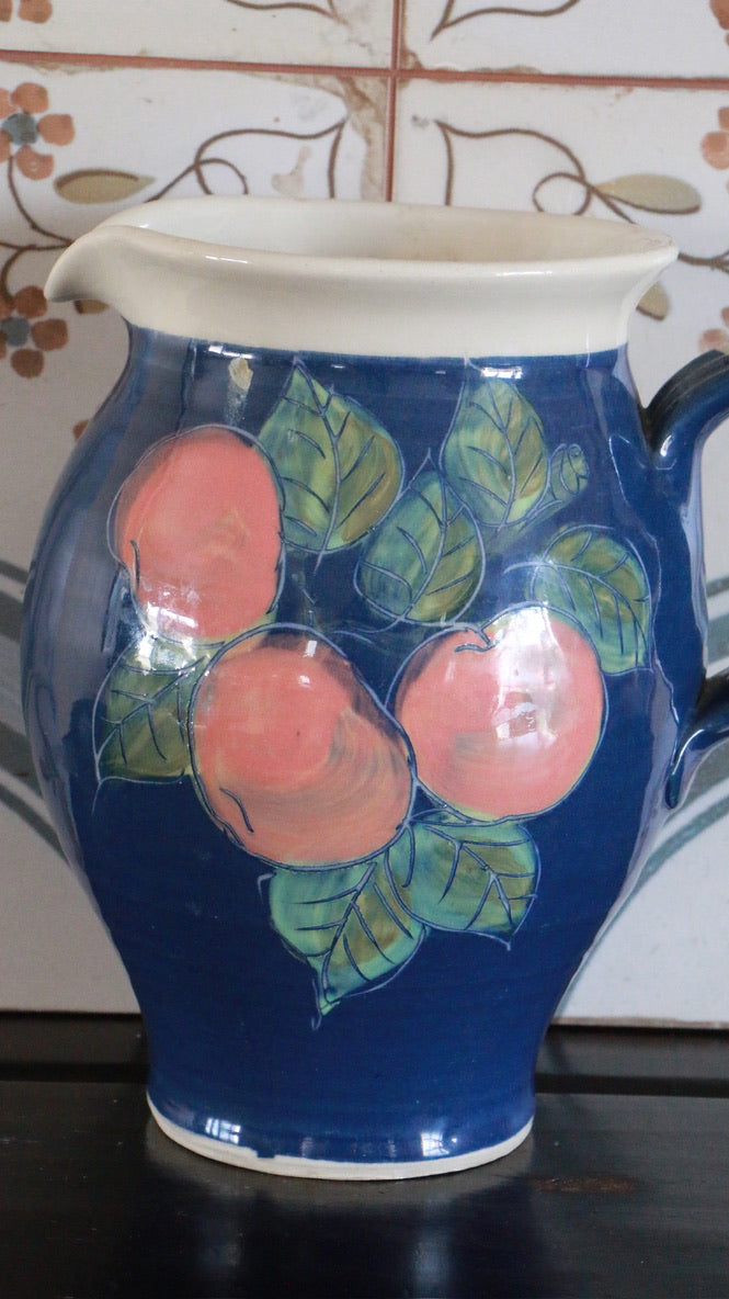 Vintage Forrester Bandon Apples Stoneware Large Pitcher