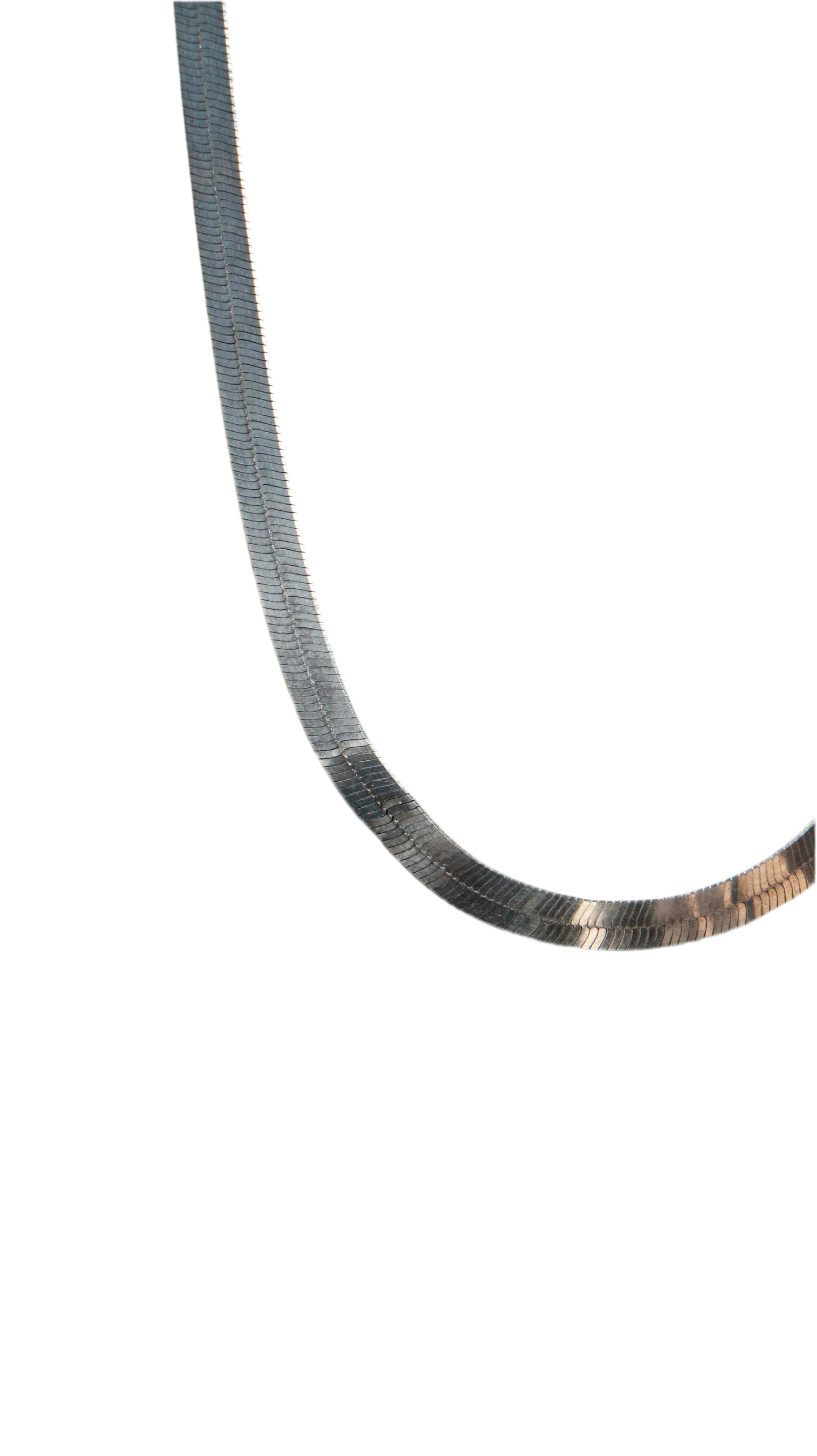 925 Italy Sterling Silver Herringbone Necklace
