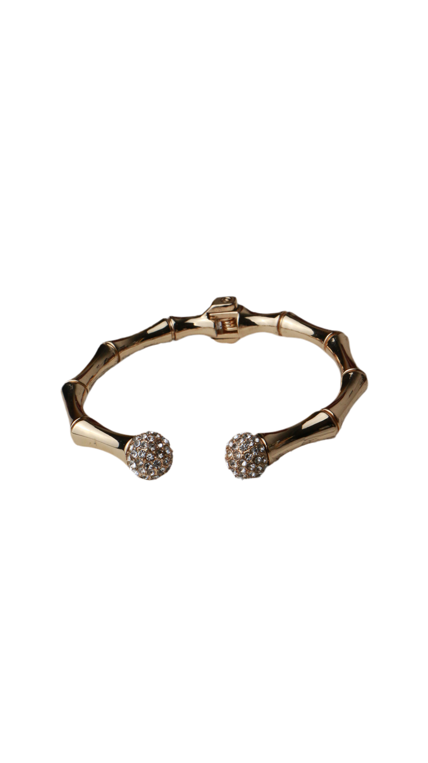 Lilly Pulitzer Bamboo Crystal Ball Designer Cuff Bracelet