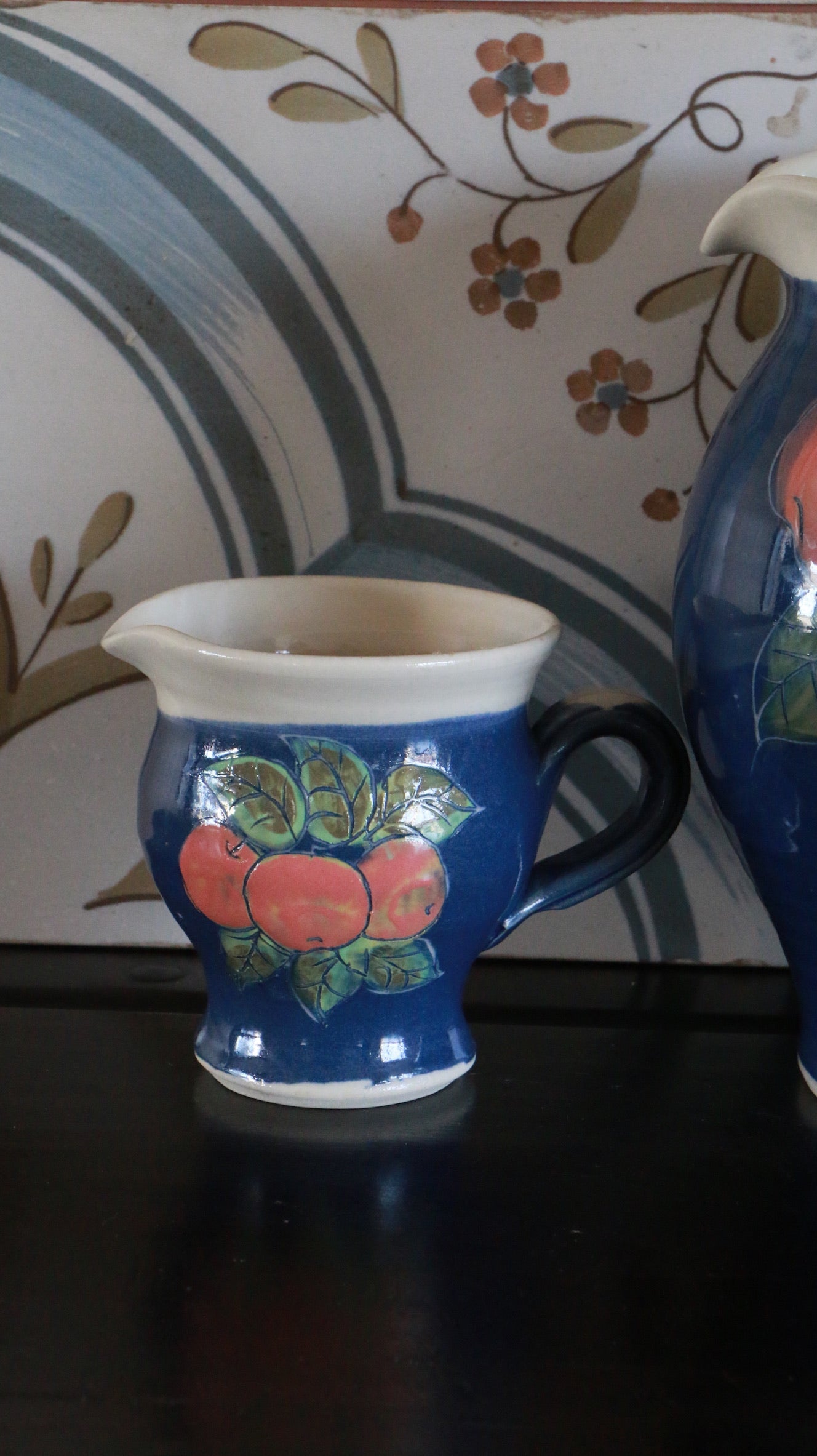 Vintage Forrester Bandon Apples Stoneware Small Pitcher