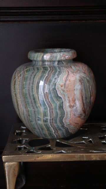Vintage Italian Green Onyx Vase – Carrara Souvenir