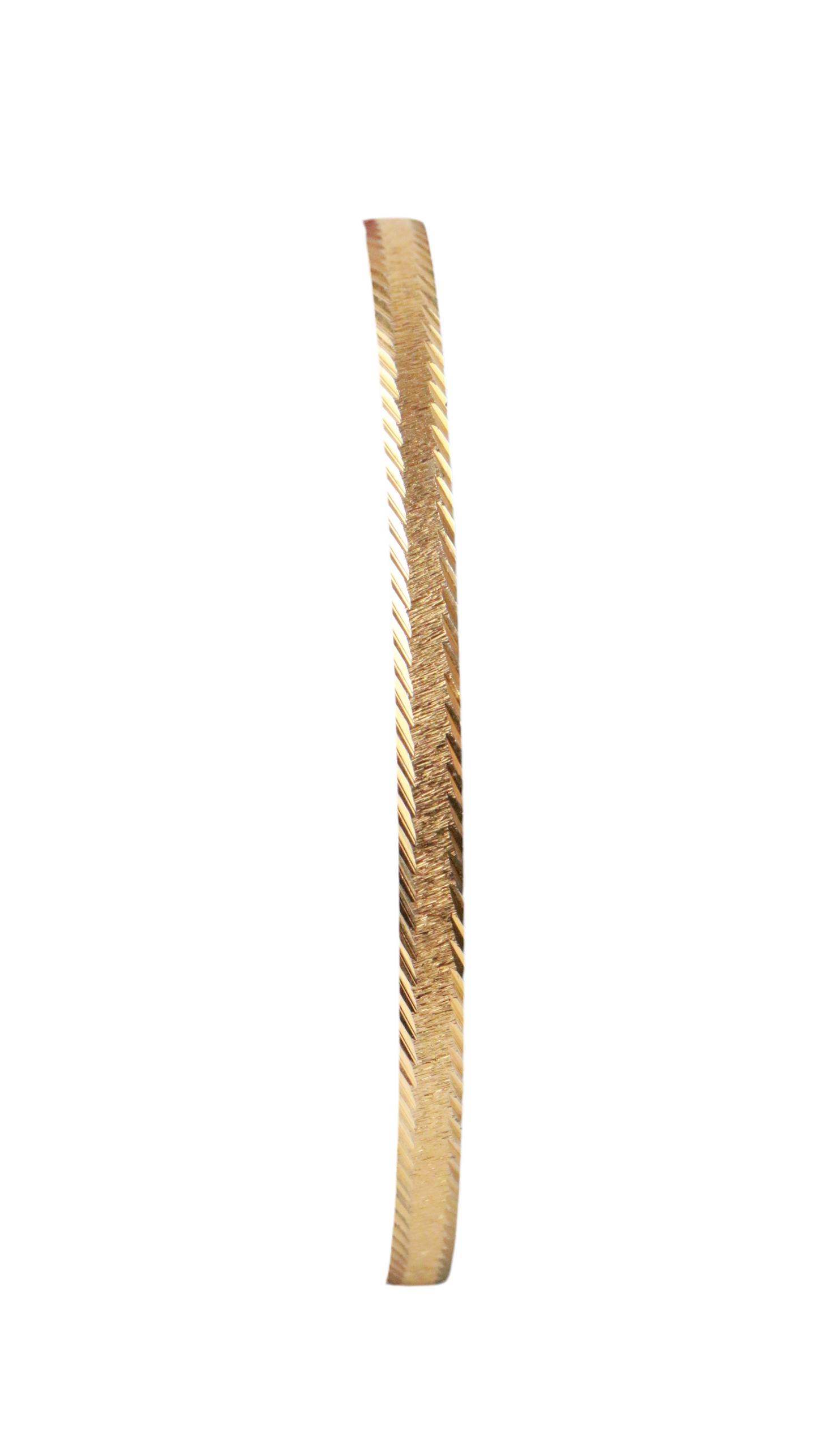 Trifari Diamond Cut Slip On Gold Bangle