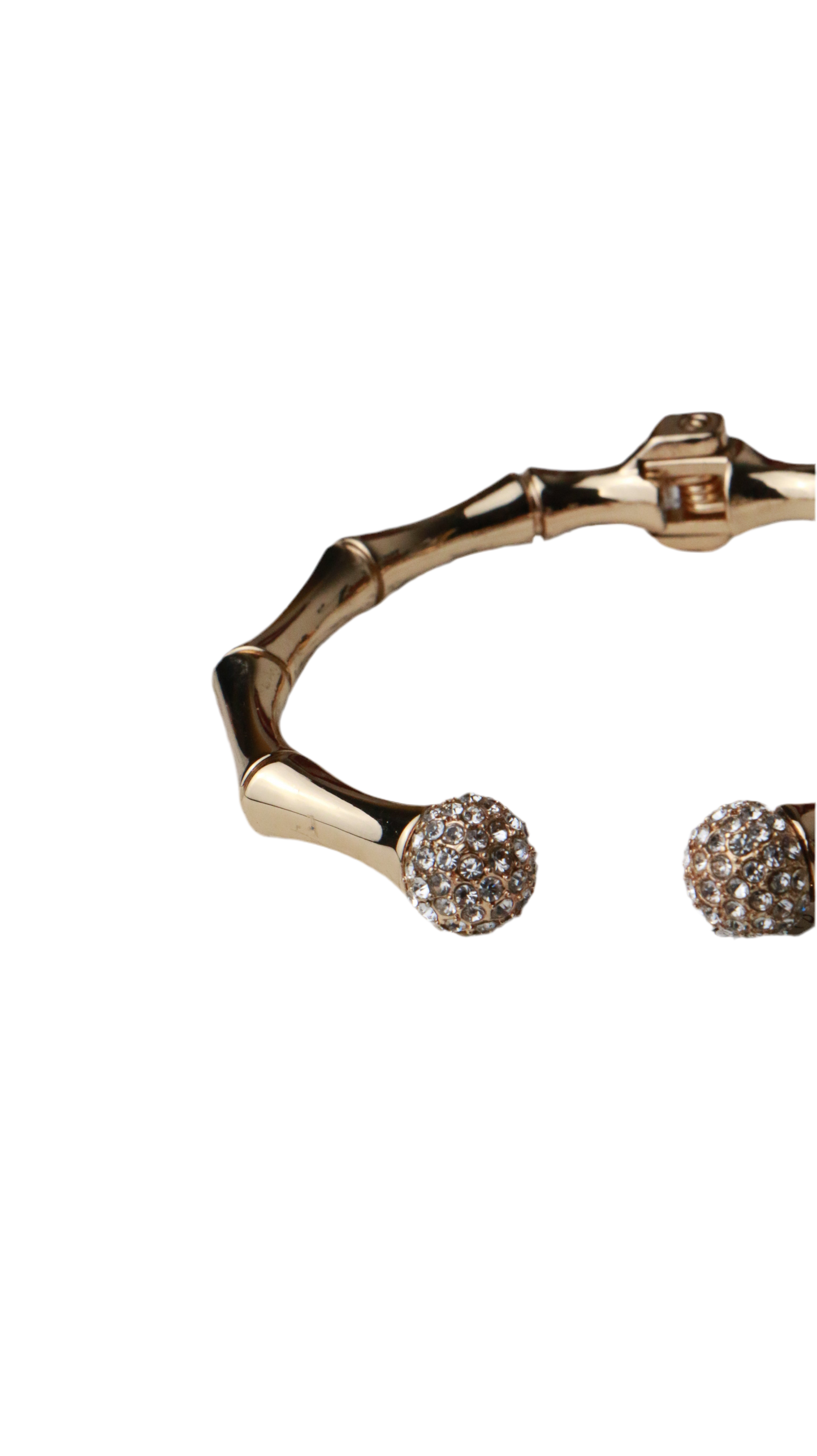 Lilly Pulitzer Bamboo Crystal Ball Designer Cuff Bracelet