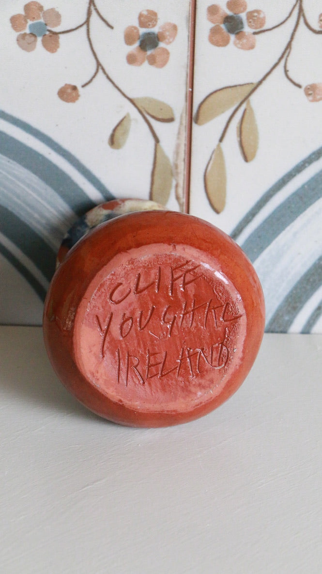 Handmade Miniature Vase by Cliff Youghal Ireland