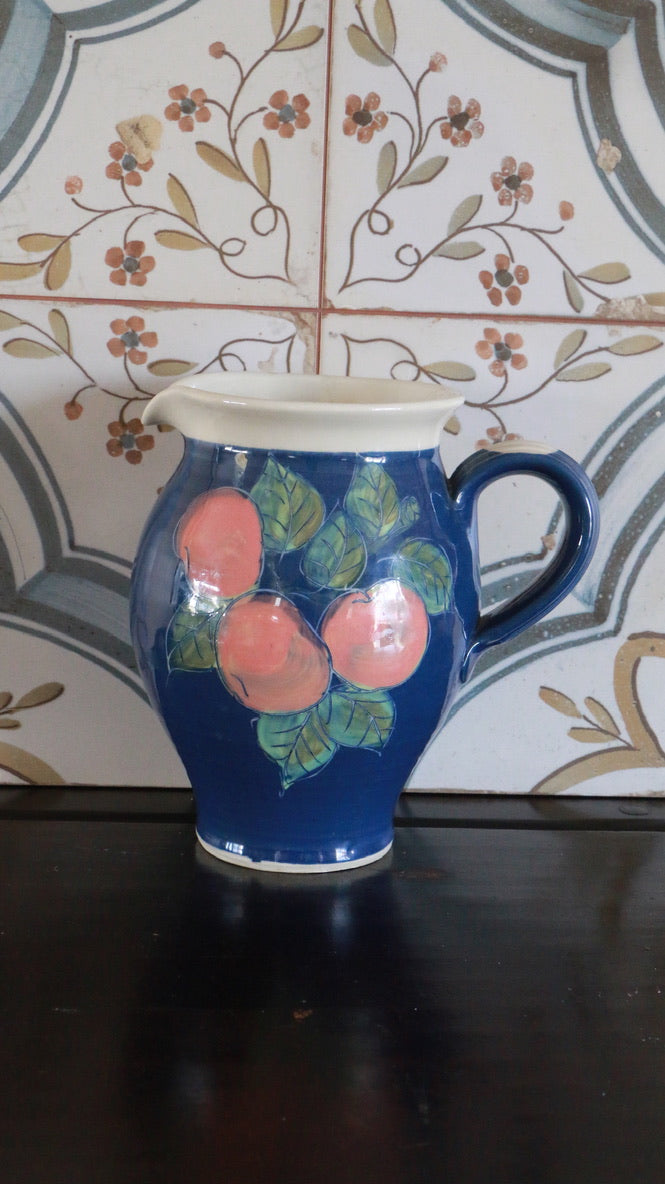 Vintage Forrester Bandon Apples Stoneware Large Pitcher