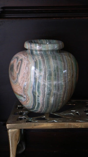 Vintage Italian Green Onyx Vase – Carrara Souvenir