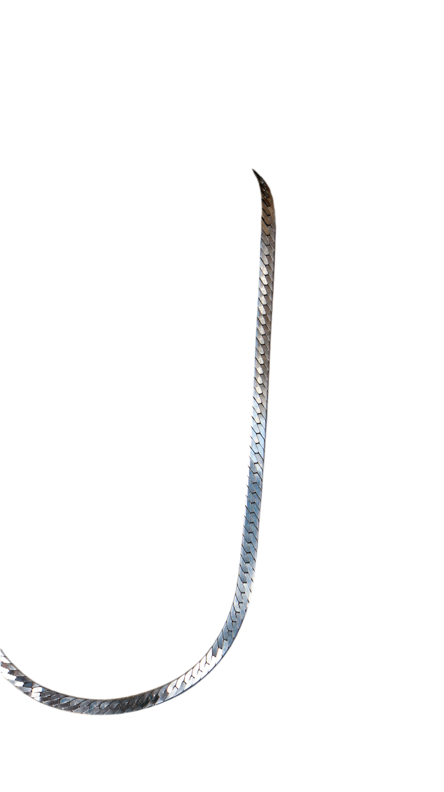 925 Italy Silver Herringbone Necklace