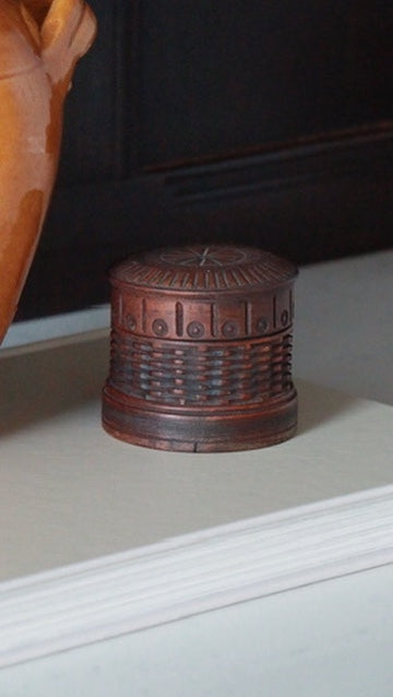 Vintage Hand-Carved Wooden Trinket Box