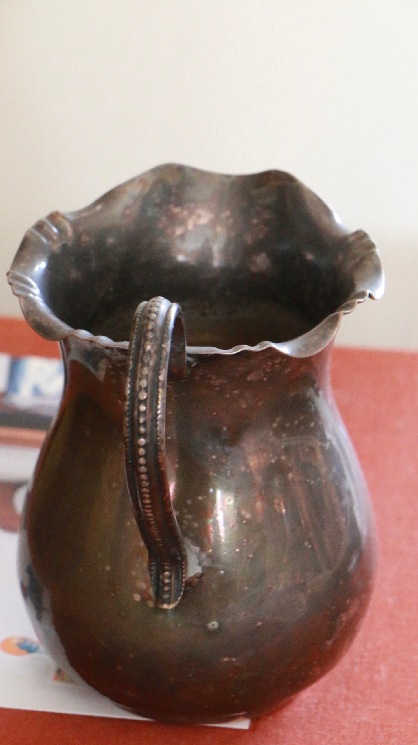 Vintage Silver-Plated Scalloped Cream Jug