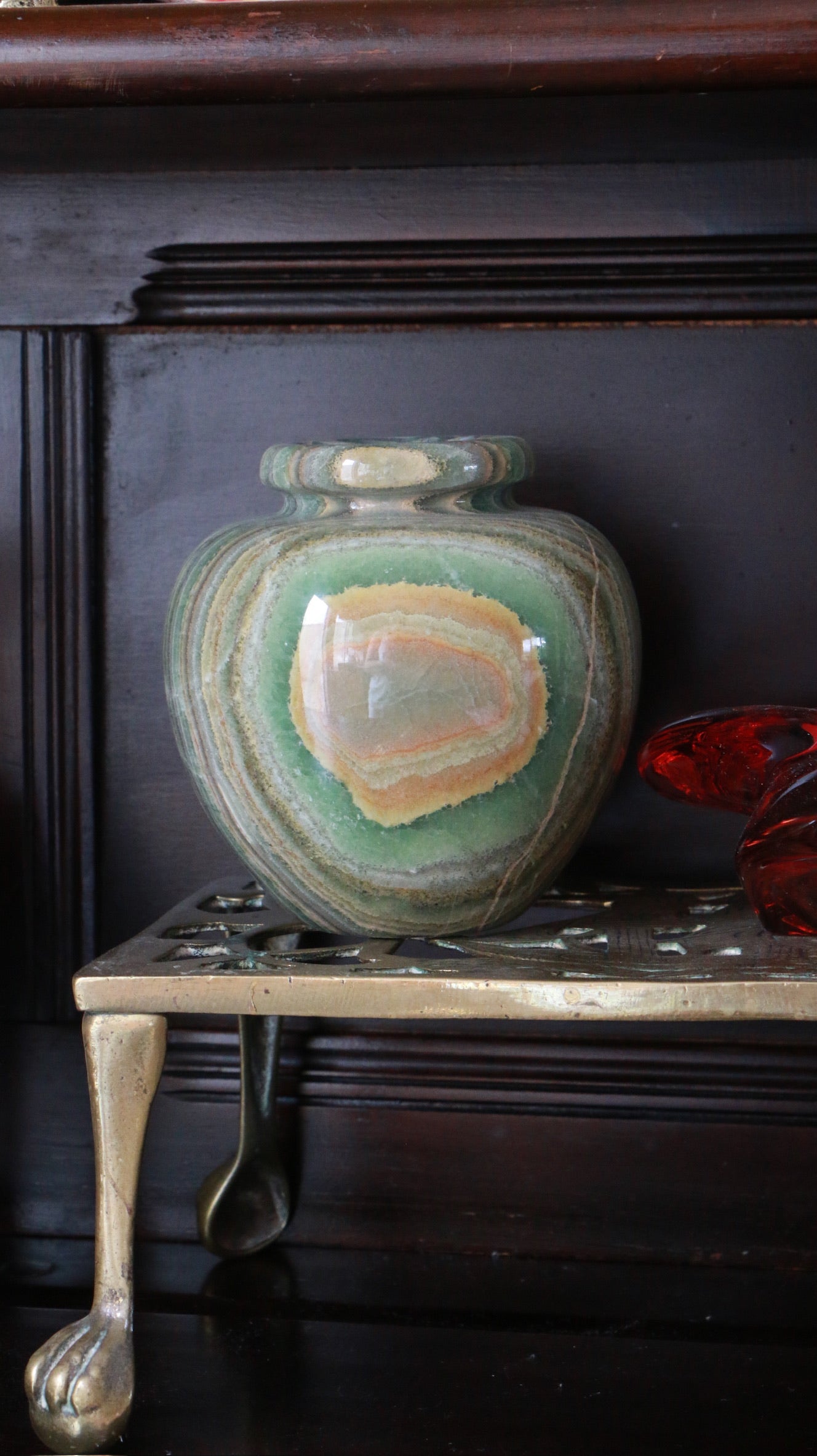 Vintage Italian Green Onyx Vase – Carrara Souvenir