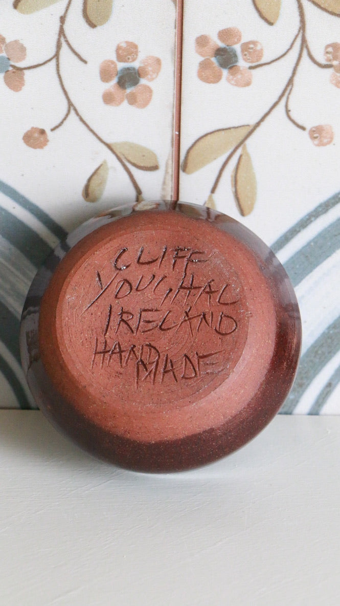 Handmade Cliff Youghal Ireland Pottery Bowl