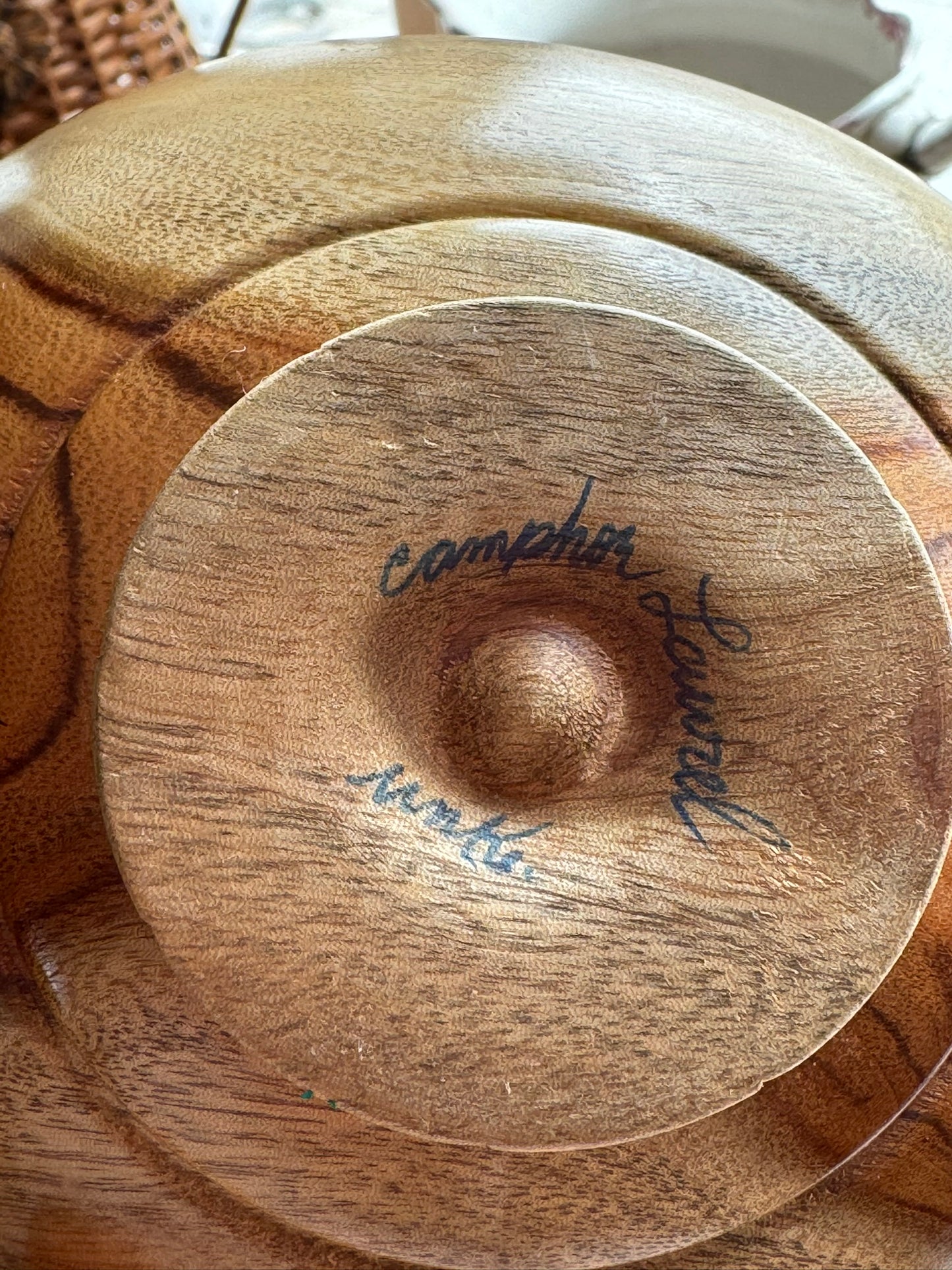 Hand-Turned Camphor Laurel Wooden Bowl