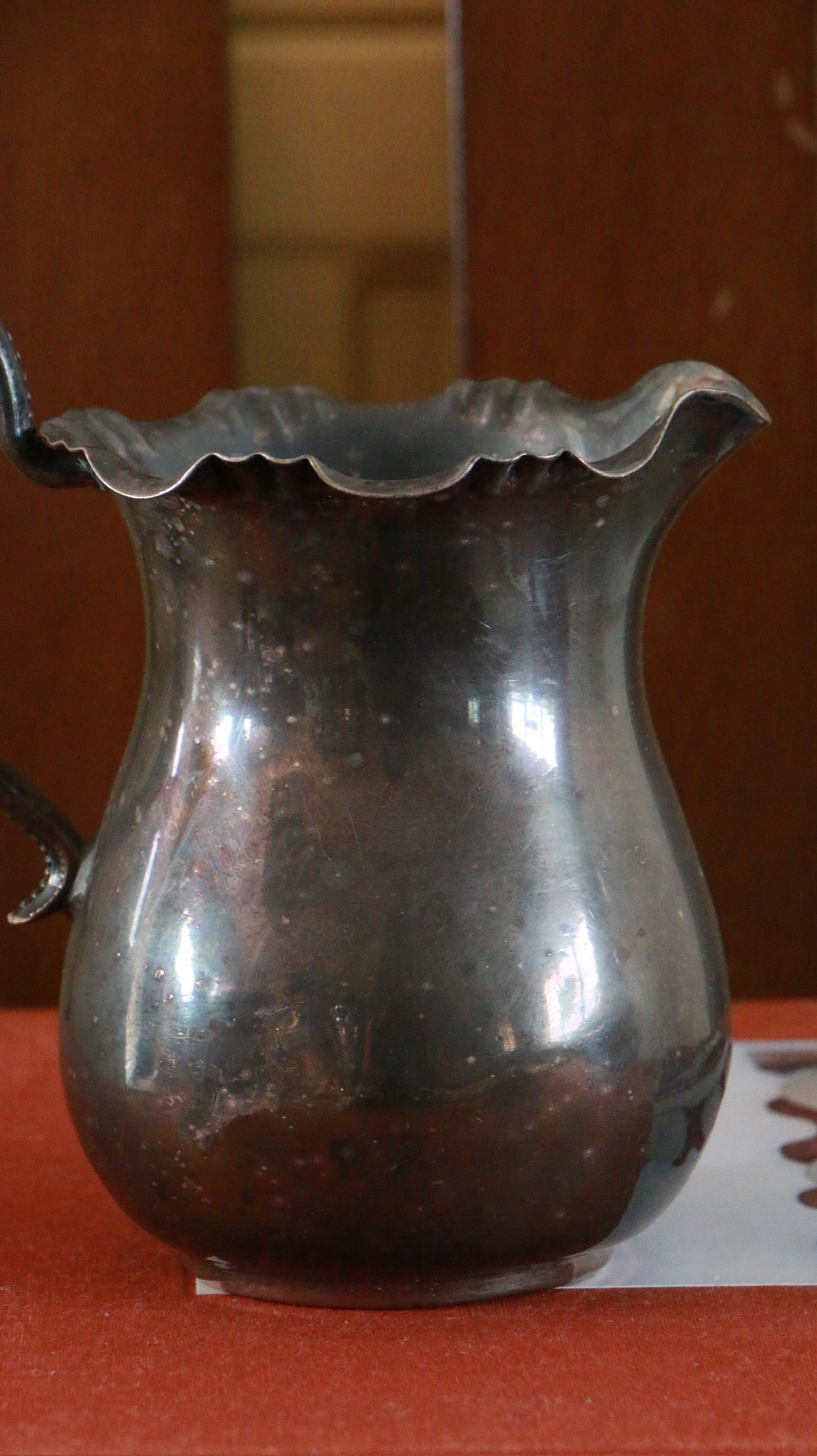 Vintage Silver-Plated Scalloped Cream Jug