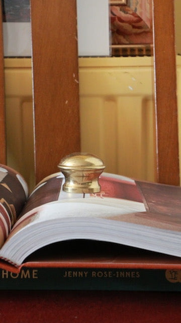 Pair of Vintage Solid Brass Paper Weights