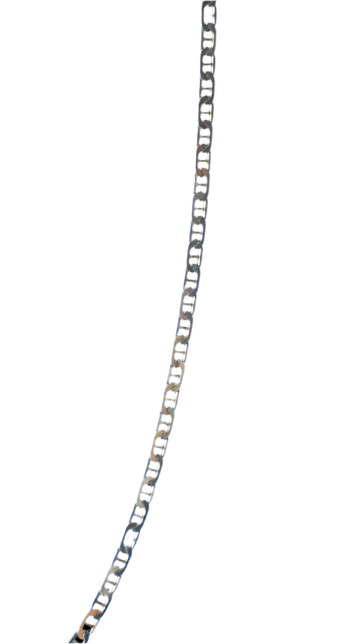 Vintage Sterling Silver Theta Pressed Link Necklace