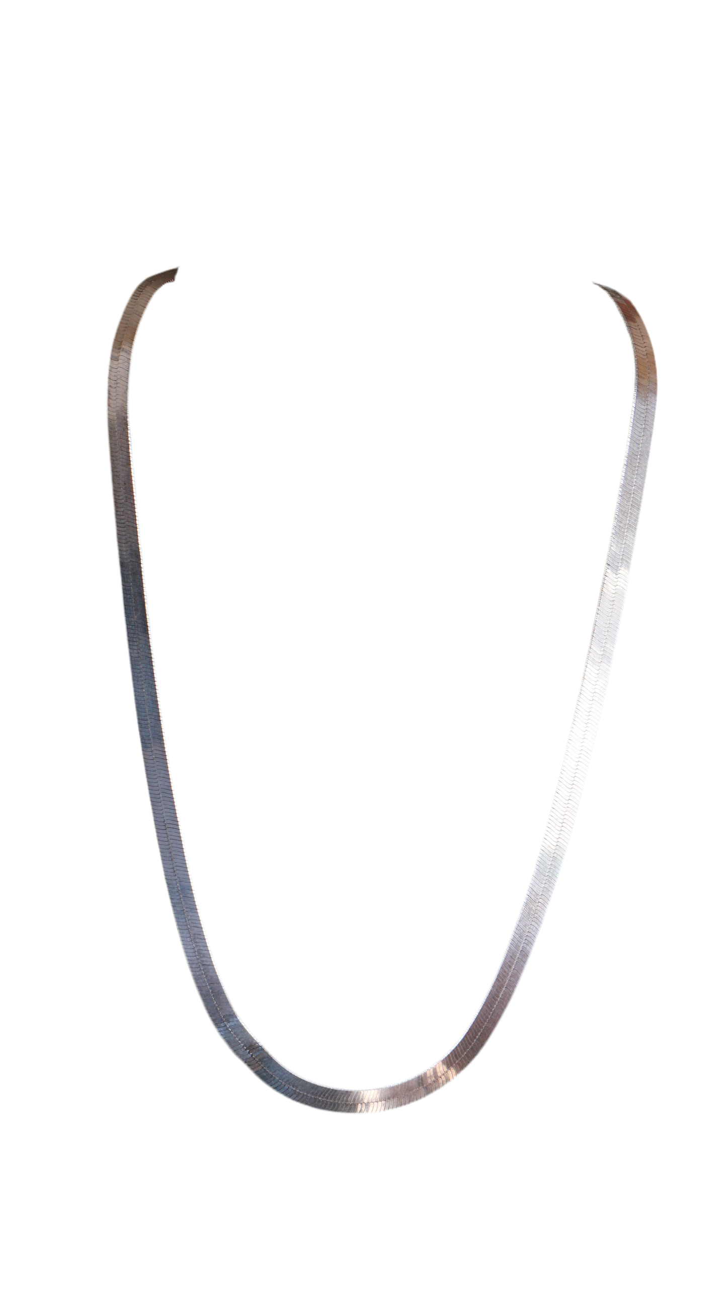 925 Italy Sterling Silver Herringbone Necklace