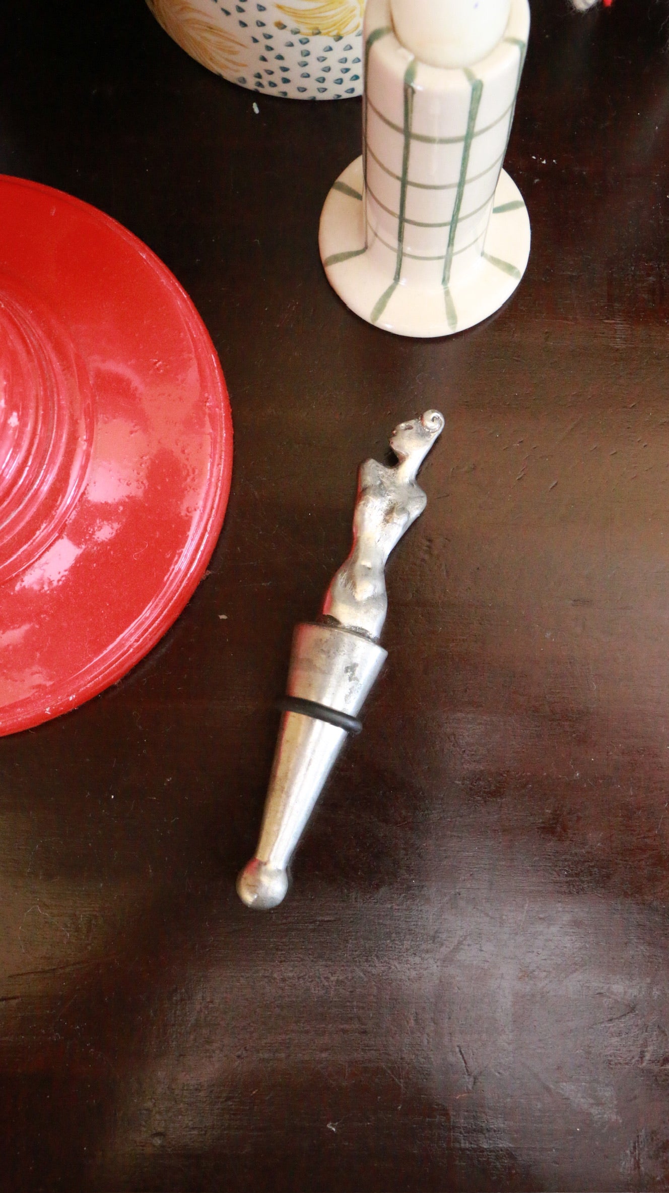 RARE Carrol Boyes Nude Figural Wine Bottle Stopper