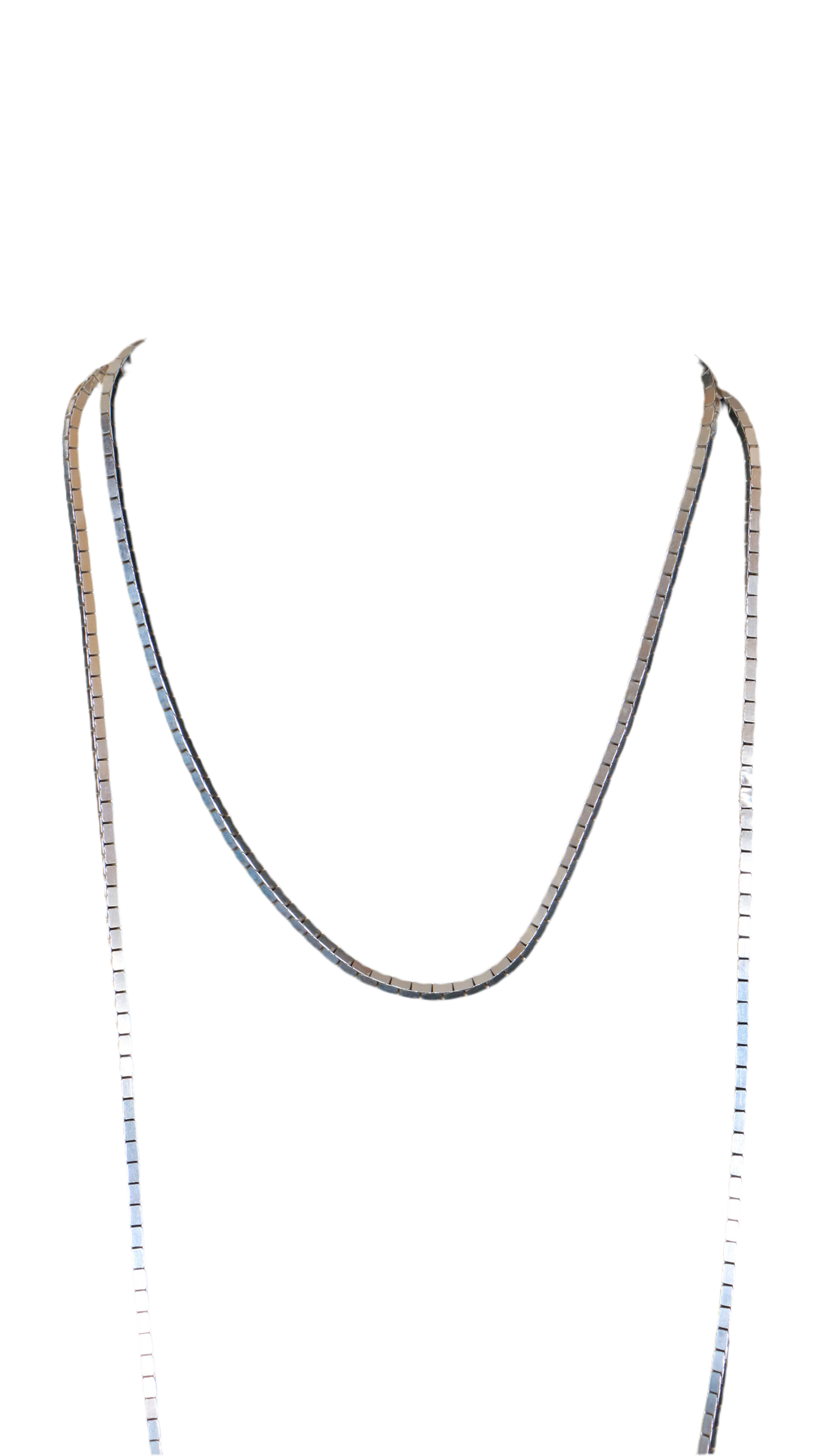 925 Italy Silver Box Chain Necklace