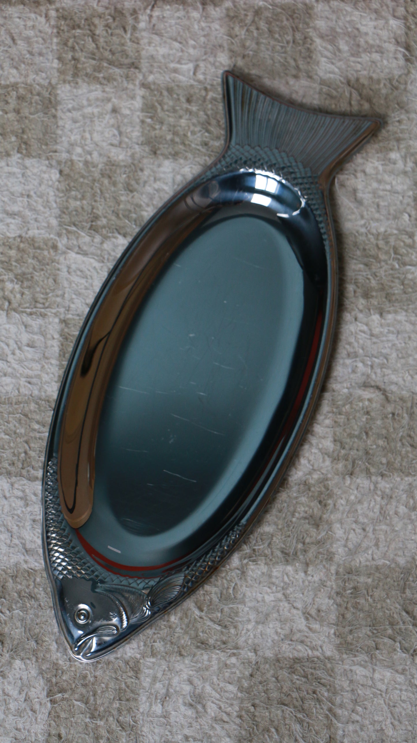 German WMF Cromargan Vintage Stainless Steel Fish Serving Tray