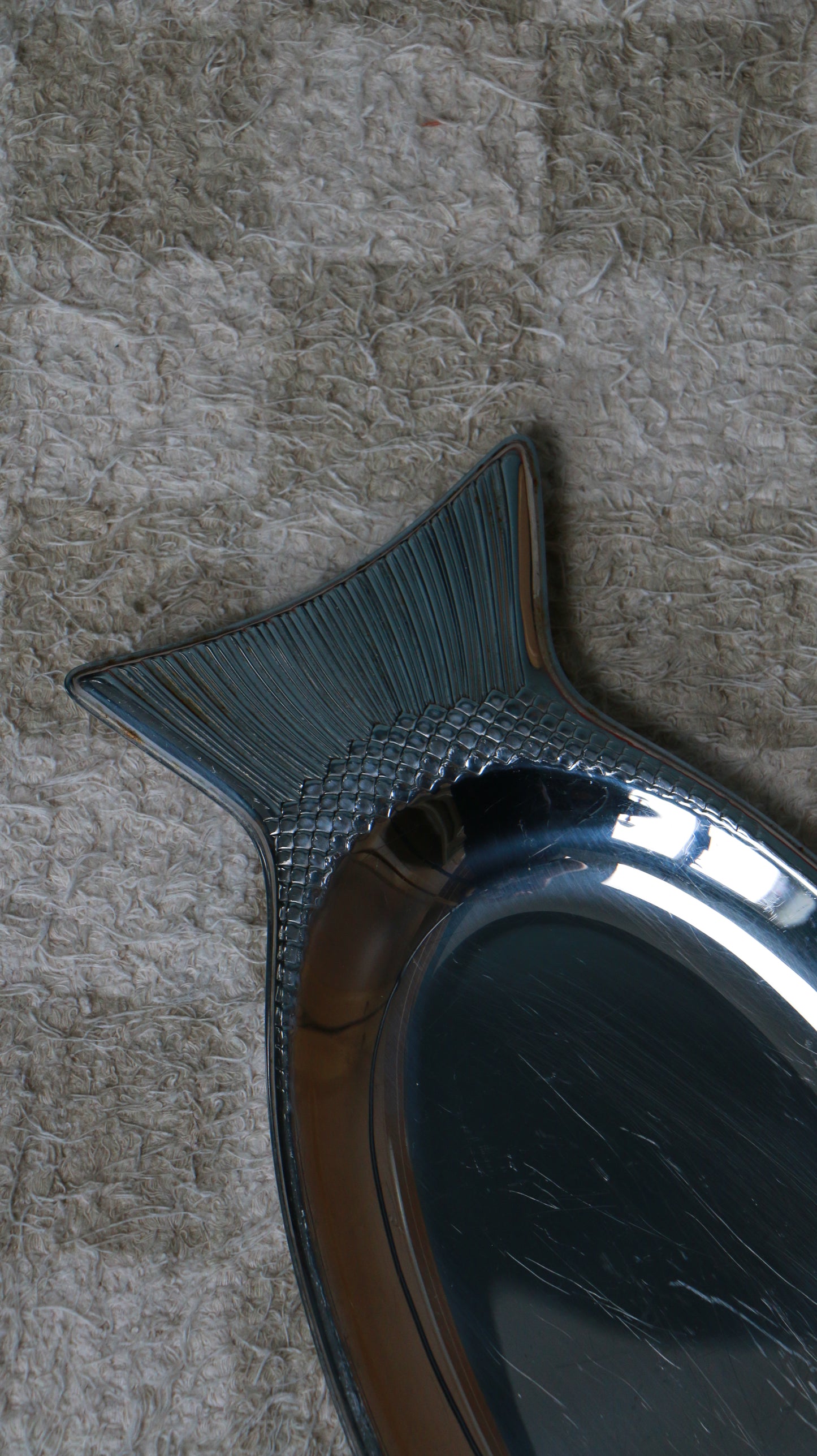 German WMF Cromargan Vintage Stainless Steel Fish Serving Tray