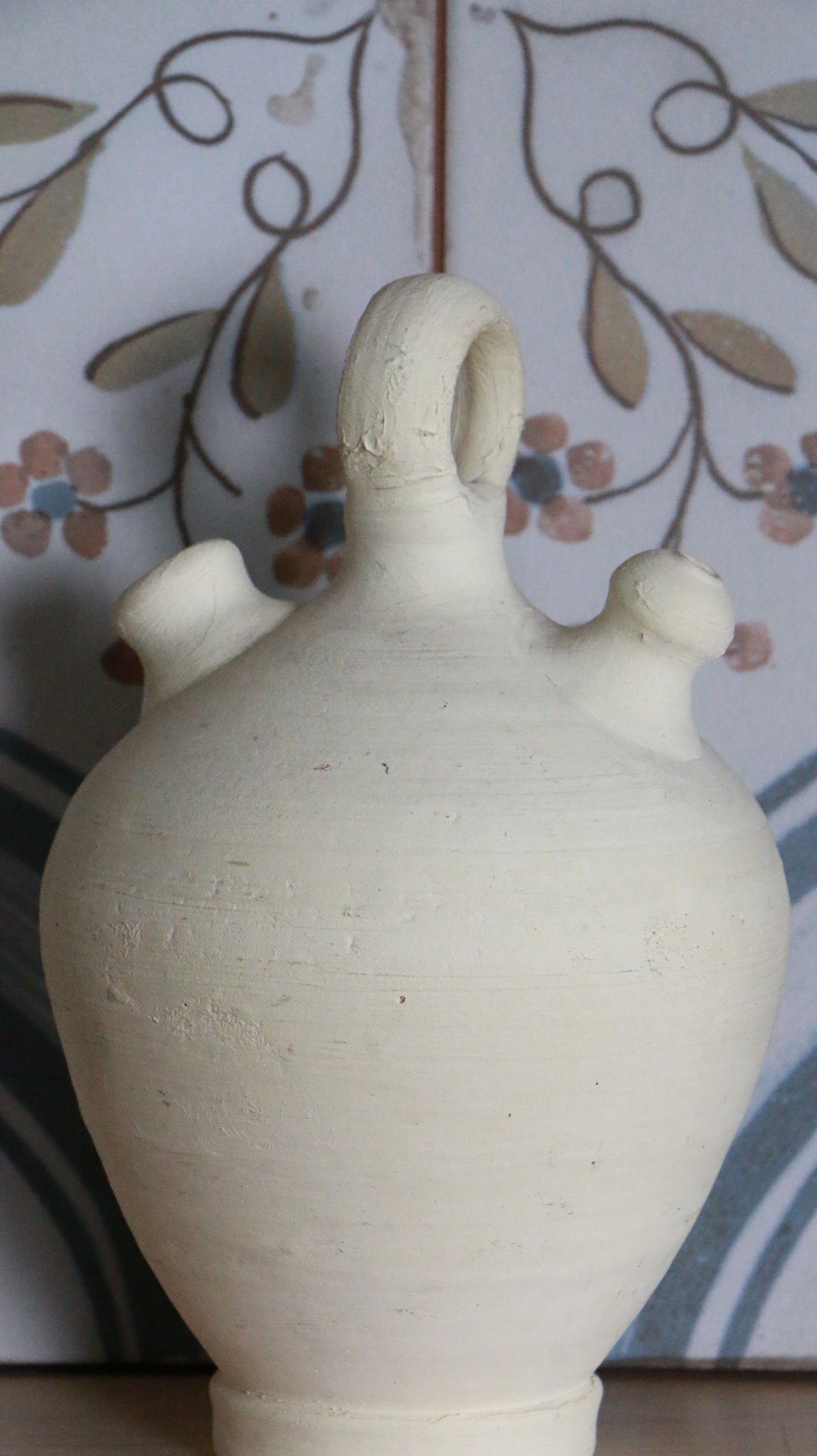 Vintage Spanish Botijo Clay Water Jug – Mid-Century