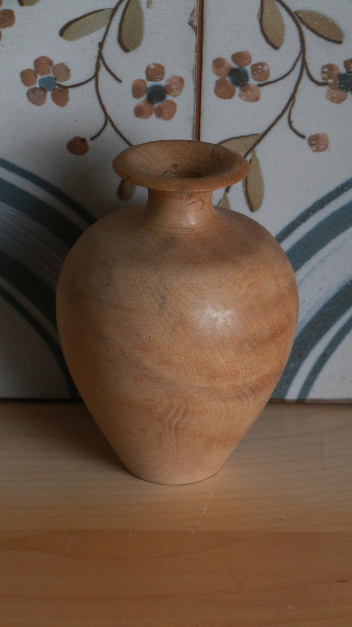 Hand-Turned Spalted Beech Bud Vase