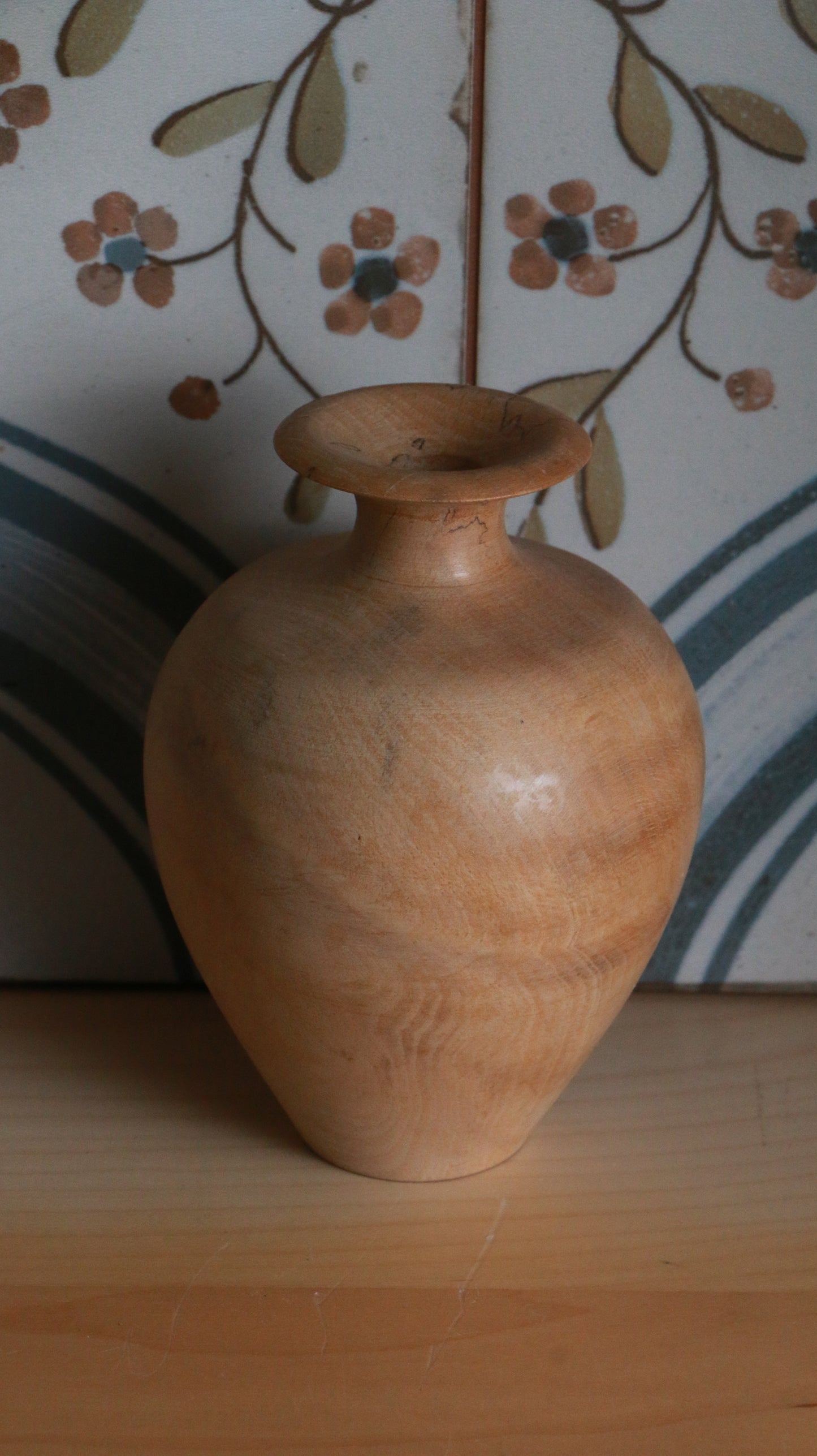 Hand-Turned Spalted Beech Bud Vase