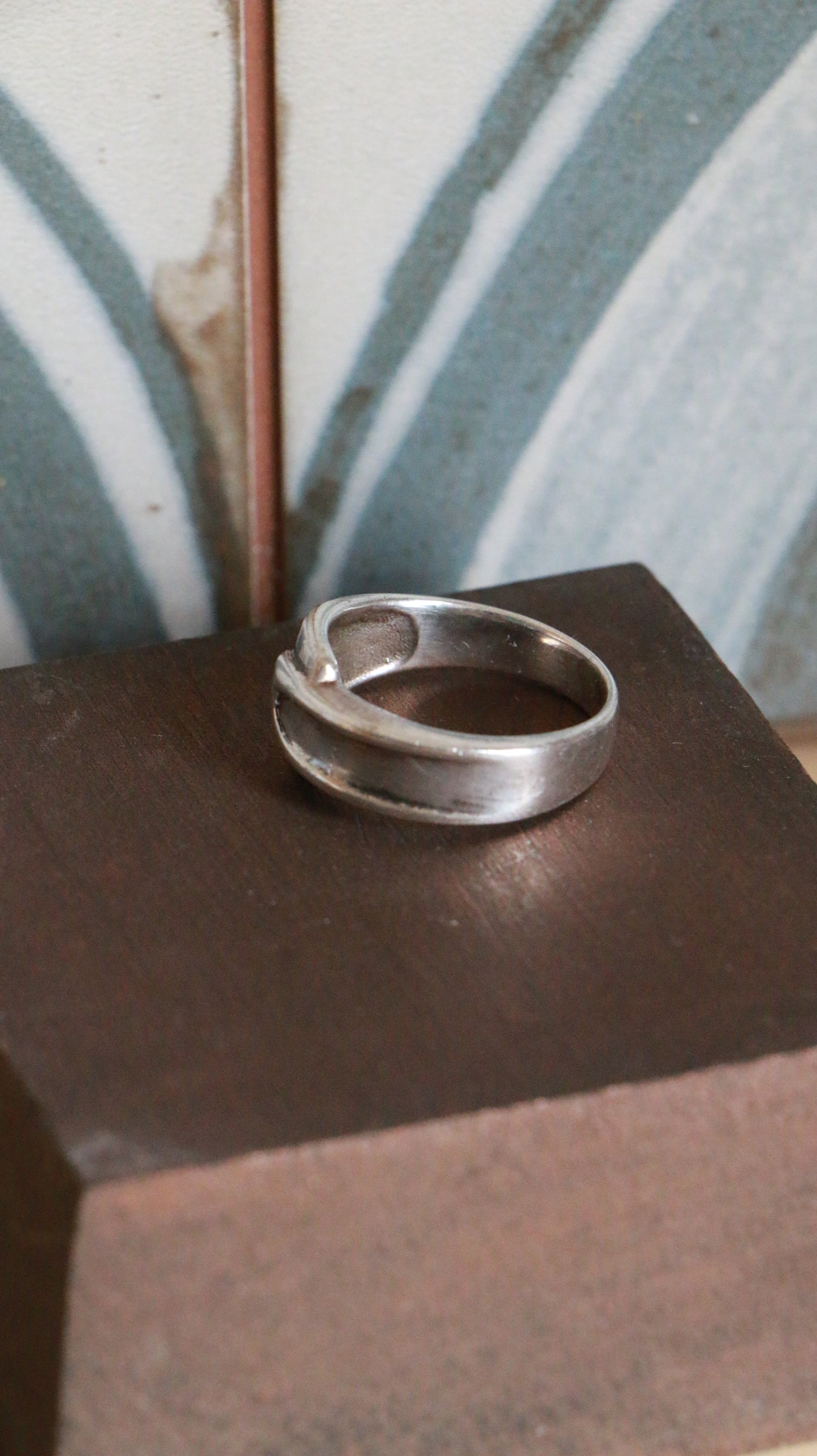 Vintage Modernist Wrap Sterling Silver Ring