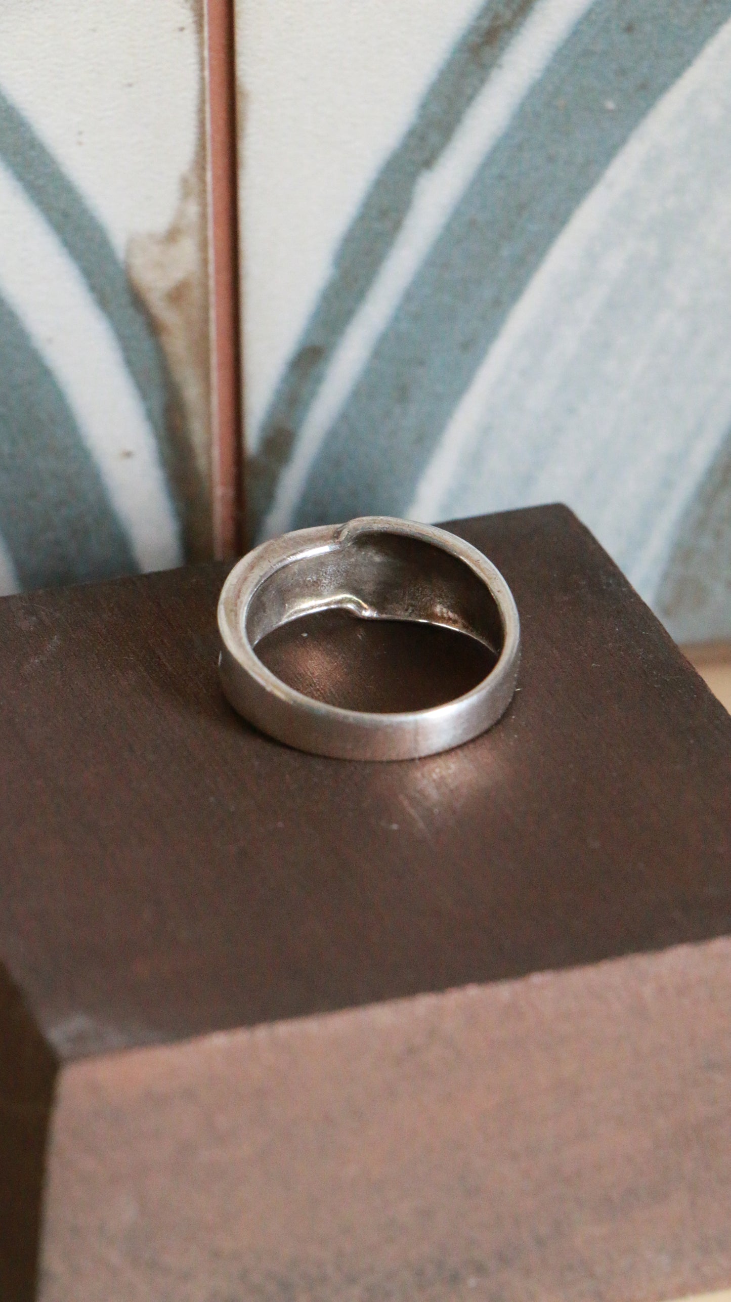 Vintage Modernist Wrap Sterling Silver Ring