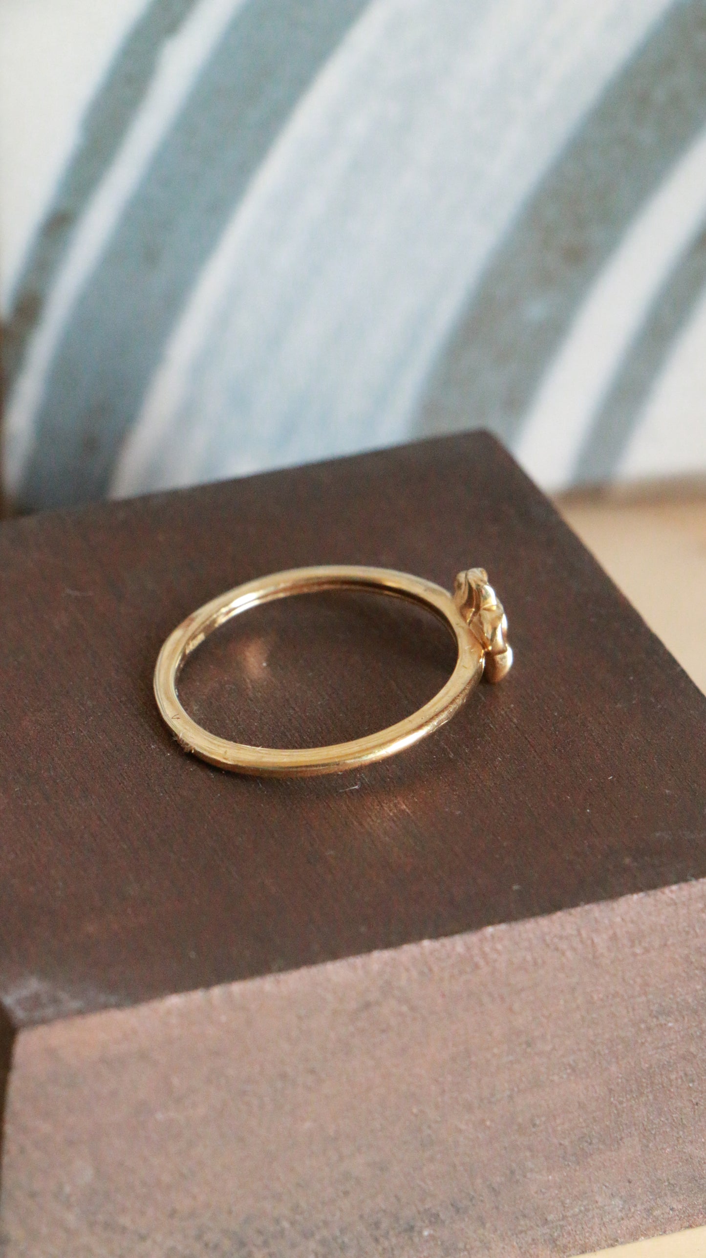 Modern Gold-Plated Sterling Silver Flower Diamond Ring