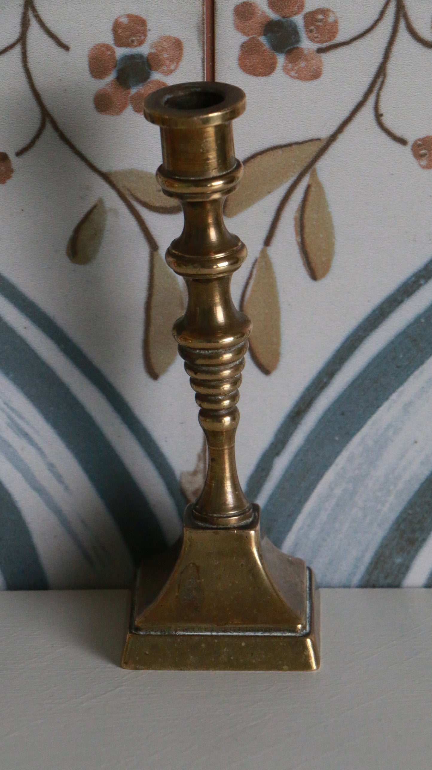 Vintage Petite Brass Candlestick Holder