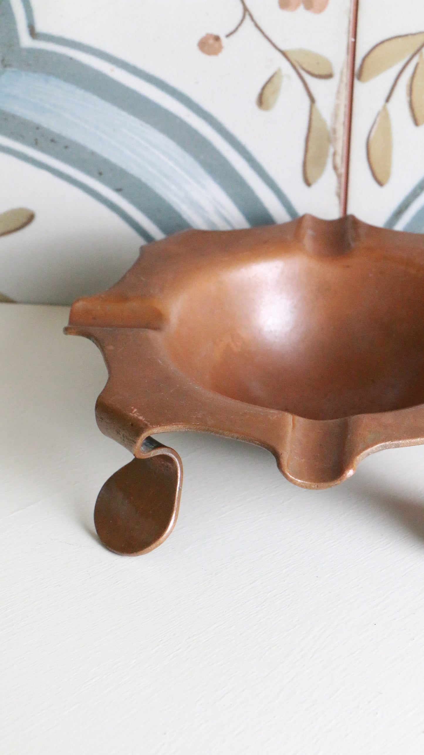 MARRAKESH EDIT - Vintage Mid-Century Sculptural Copper Ashtray