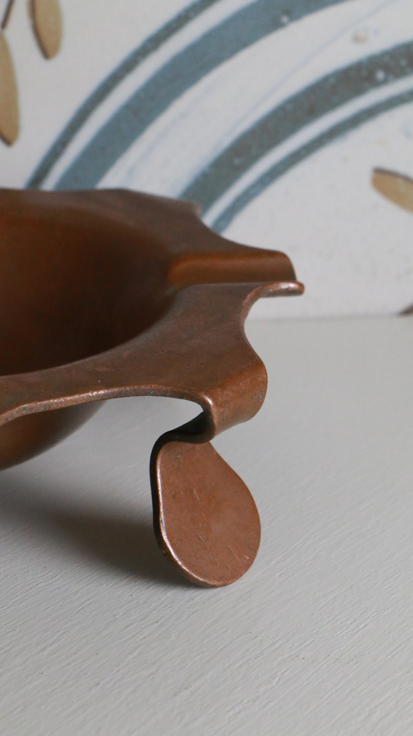 MARRAKESH EDIT - Vintage Mid-Century Sculptural Copper Ashtray