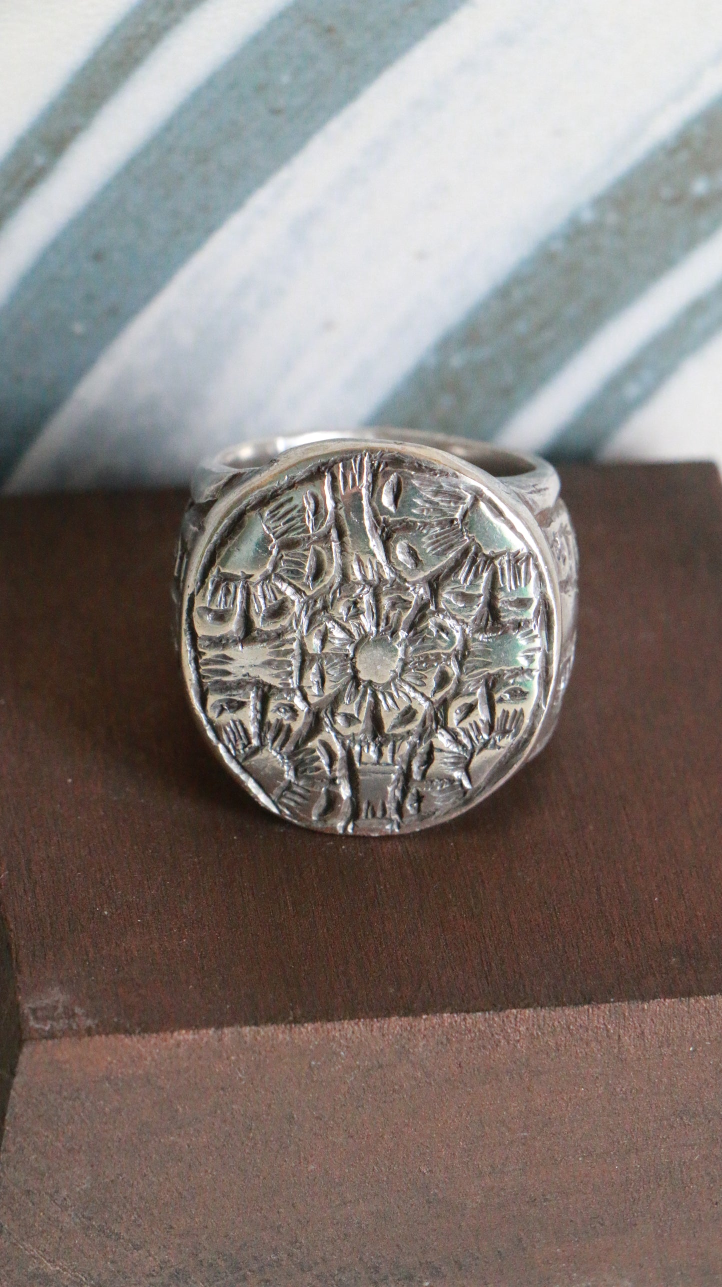 MARRAKESH EDIT - Antique Moroccan Sterling Silver Ring – Handcrafted Berber Design