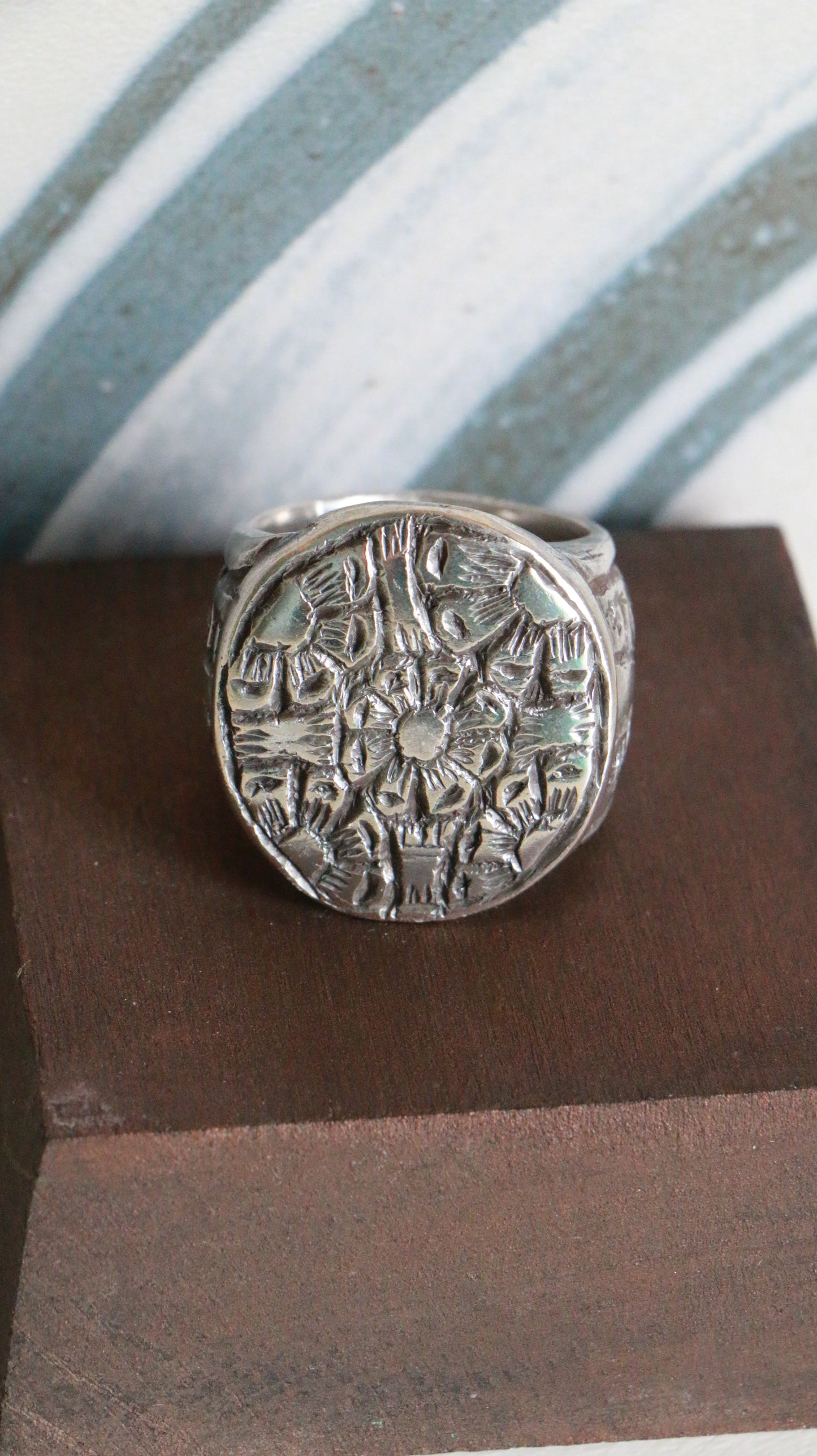 MARRAKESH EDIT - Antique Moroccan Sterling Silver Ring – Handcrafted Berber Design