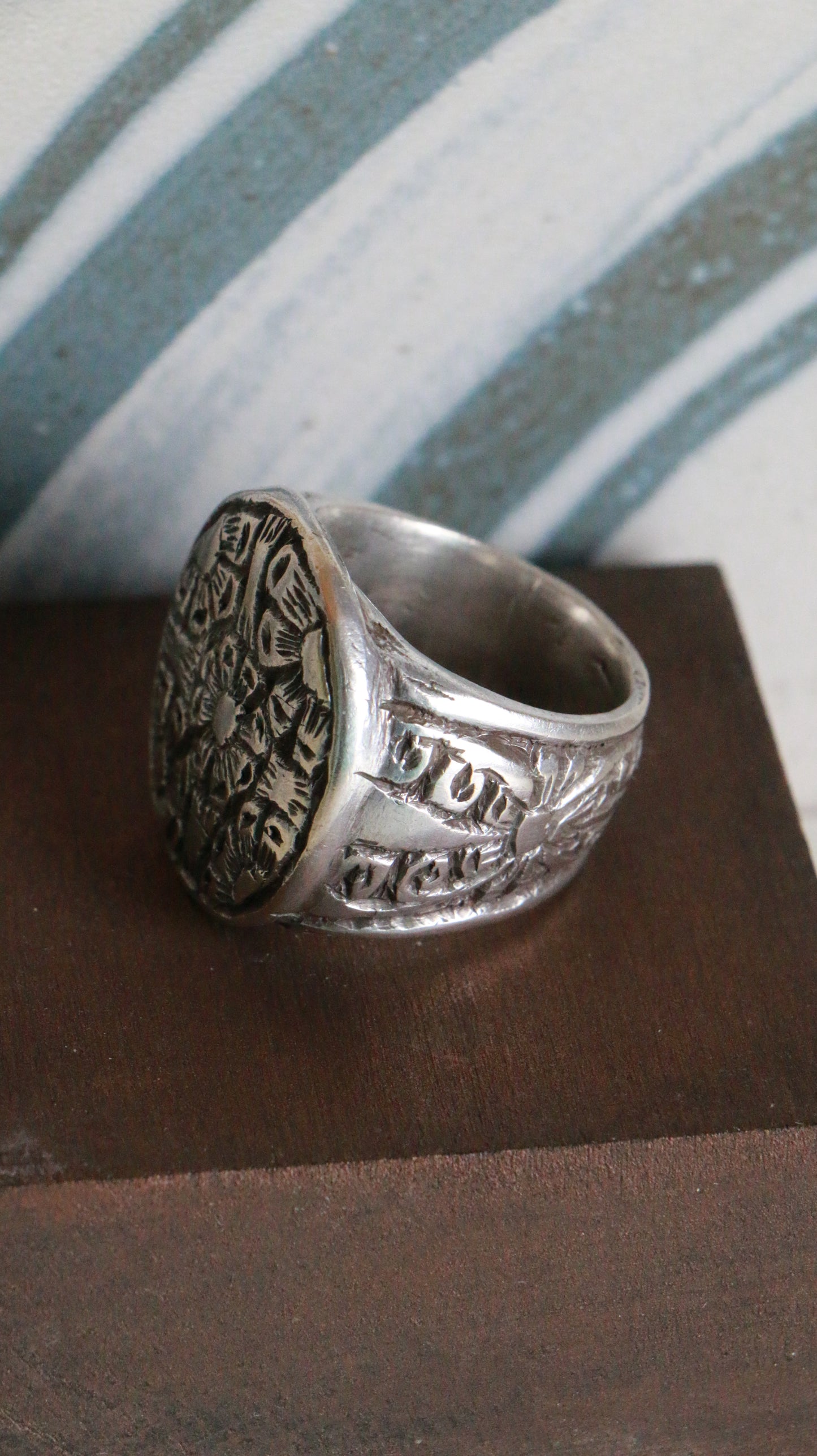 MARRAKESH EDIT - Antique Moroccan Sterling Silver Ring – Handcrafted Berber Design