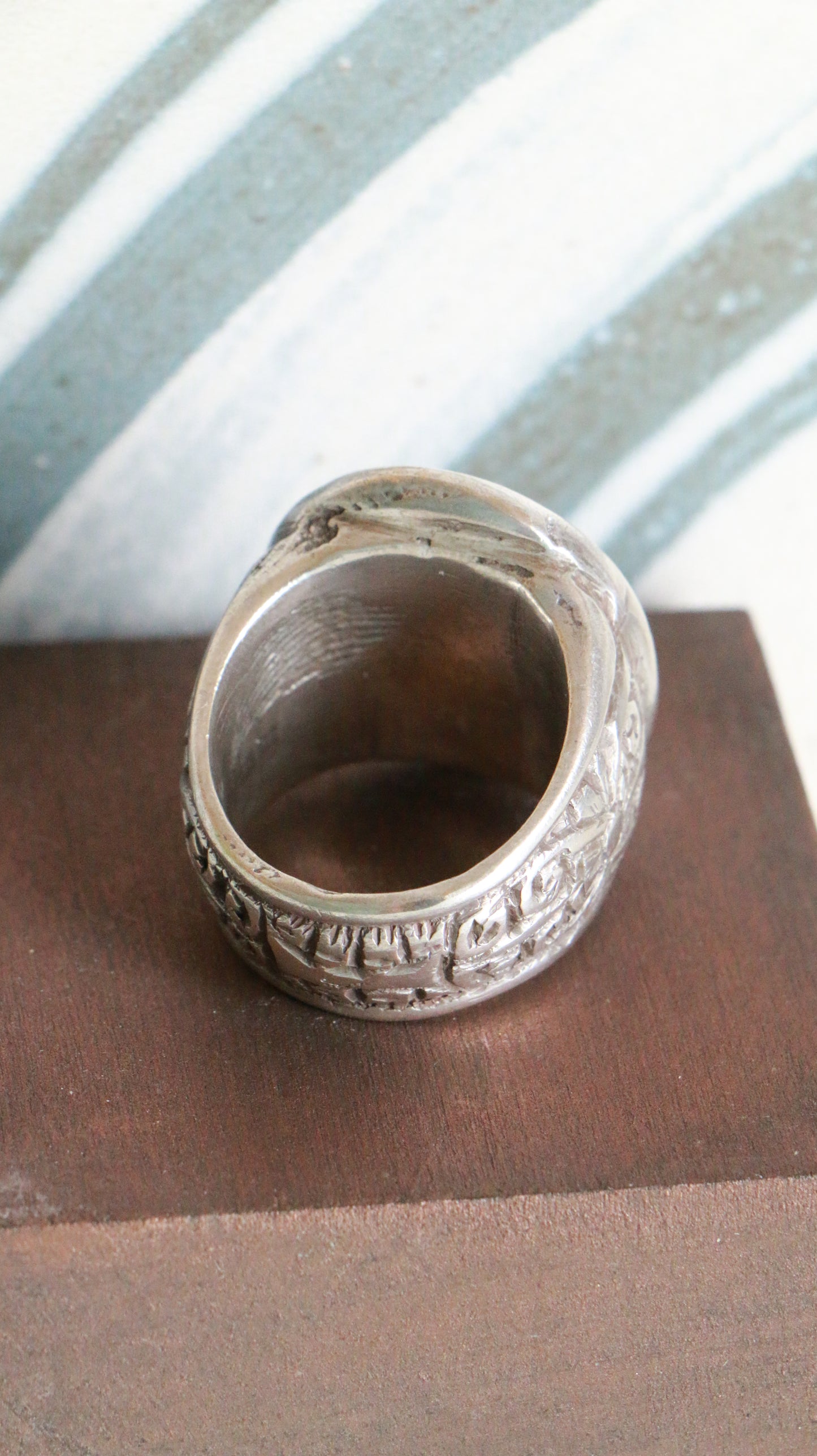 MARRAKESH EDIT - Antique Moroccan Sterling Silver Ring – Handcrafted Berber Design