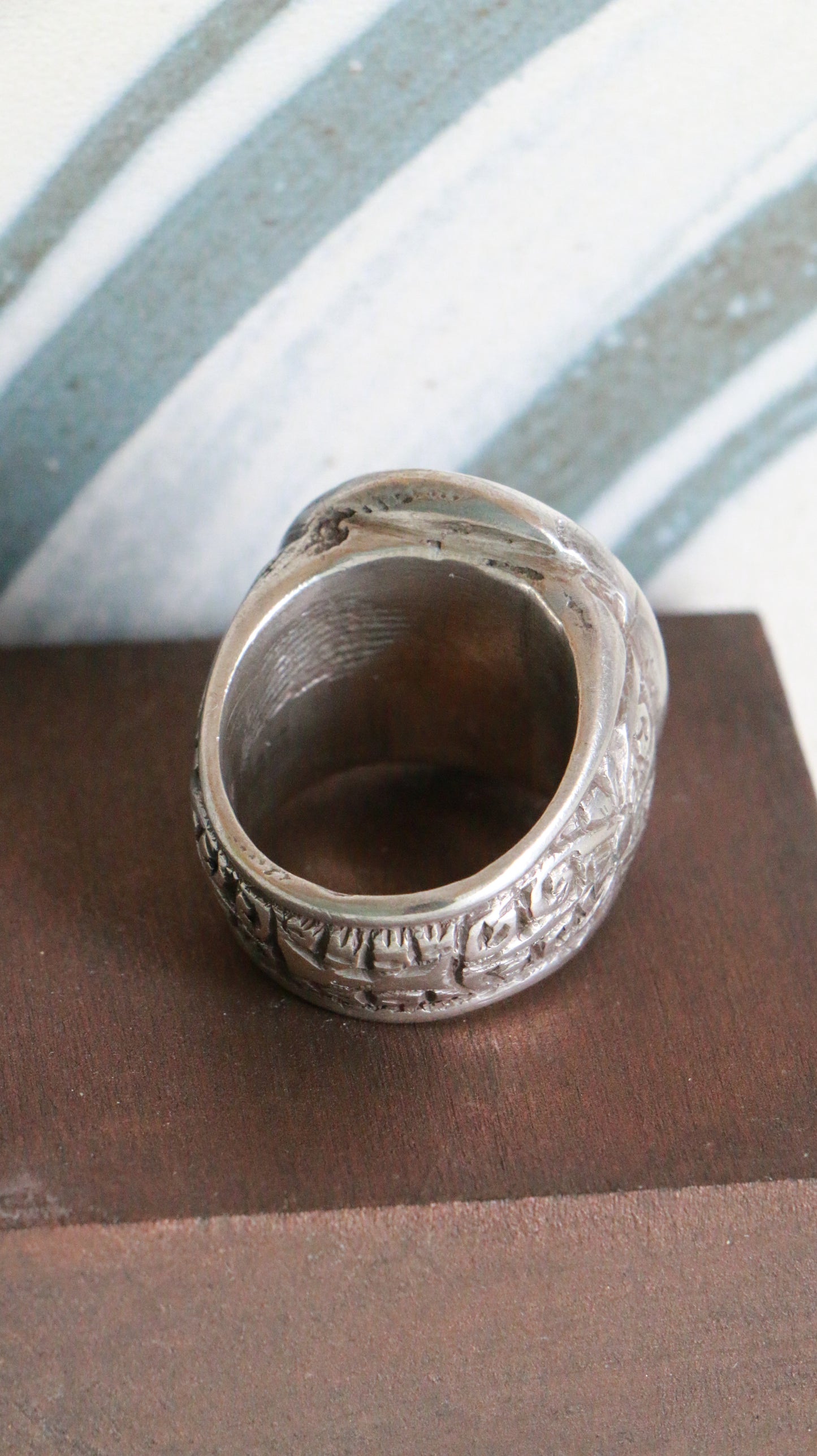 MARRAKESH EDIT - Antique Moroccan Sterling Silver Ring – Handcrafted Berber Design