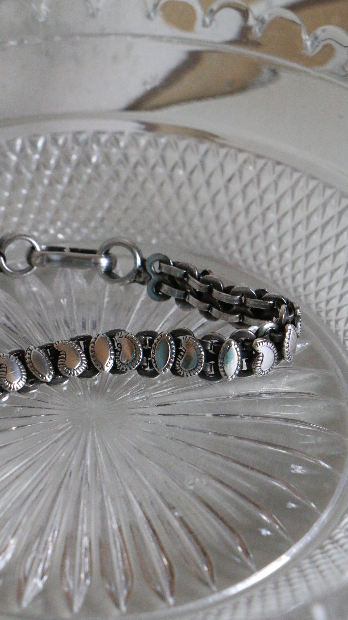 MARRAKESH EDIT - Vintage Signed RA Rajasthan Traditional Indian Sterling Silver Bracelet