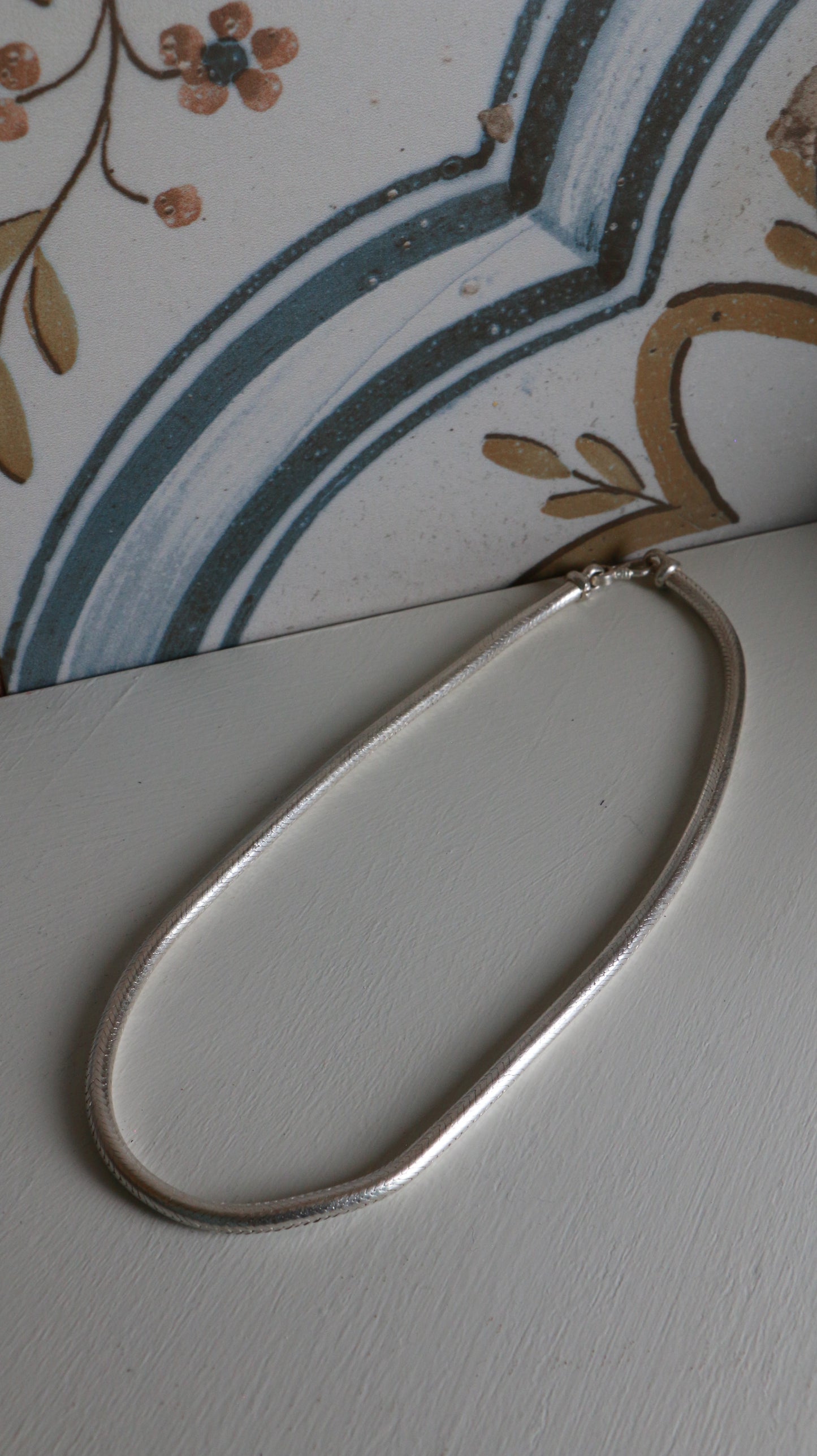MARRAKESH EDIT - Vintage Indian 4mm Sterling Silver Snake Chain Necklace