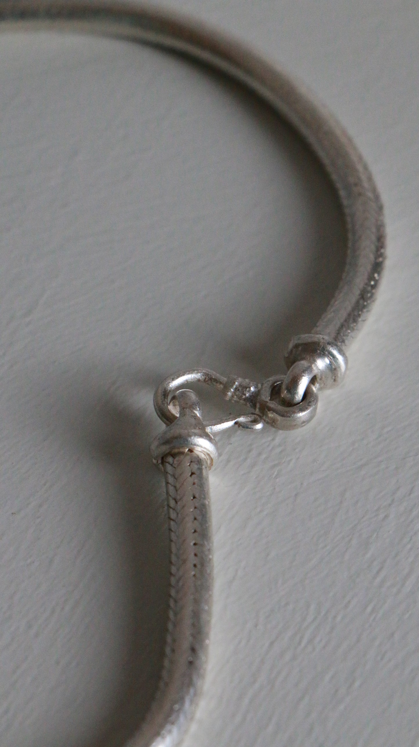 MARRAKESH EDIT - Vintage Indian 4mm Sterling Silver Snake Chain Necklace