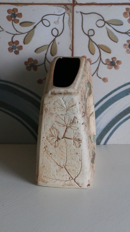 Vintage Tenmoku Pottery Vase - Malaysia Handicraft, 1990s