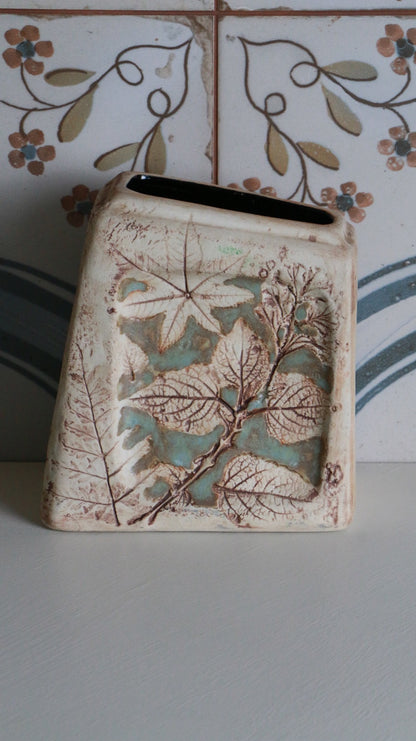 Vintage Tenmoku Pottery Vase - Malaysia Handicraft, 1990s
