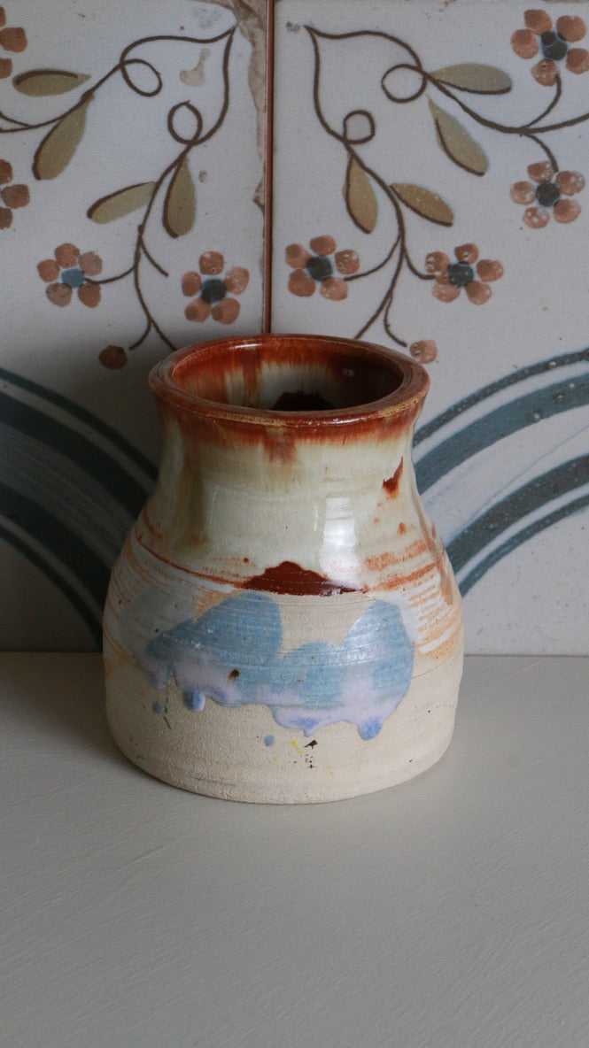 Handmade Studio Pottery Vase Signed Enic Cava